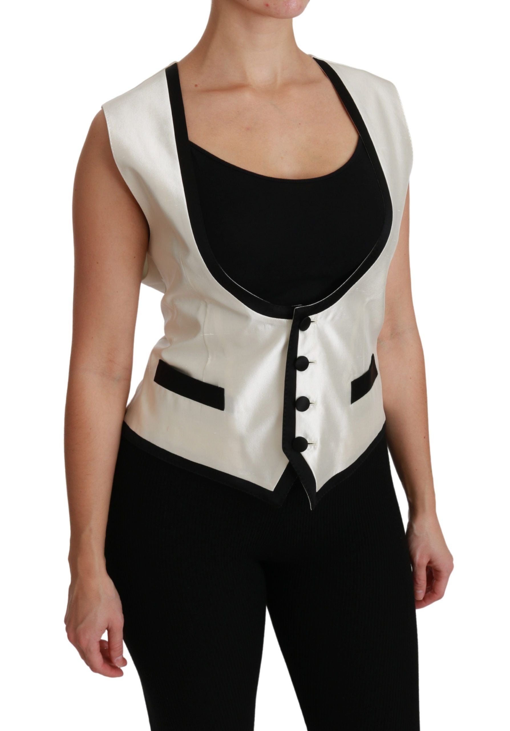 Veste sans manches Dolce & Gabbana blanche