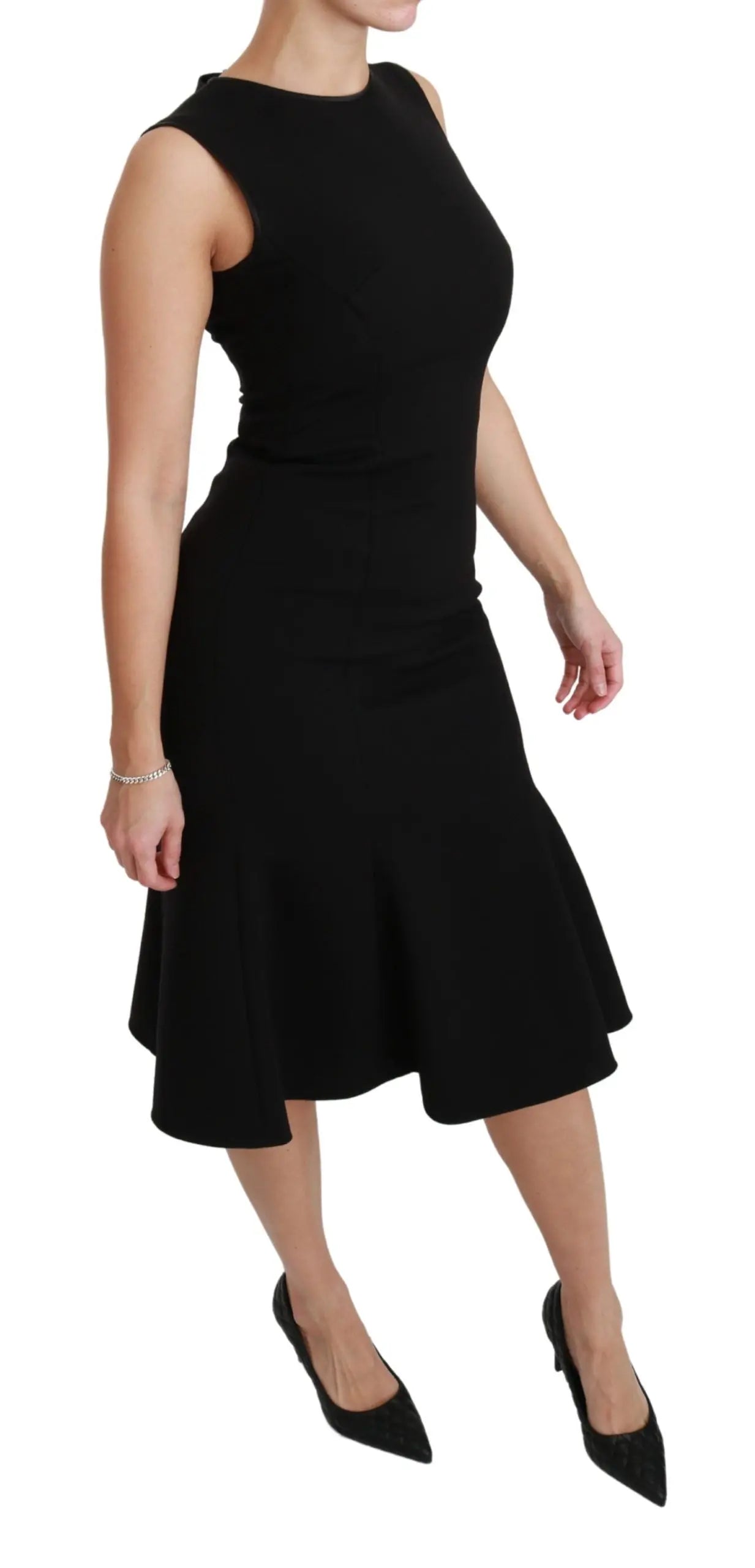 Robe fit flare Dolce & Gabbana noire Dolce & Gabbana