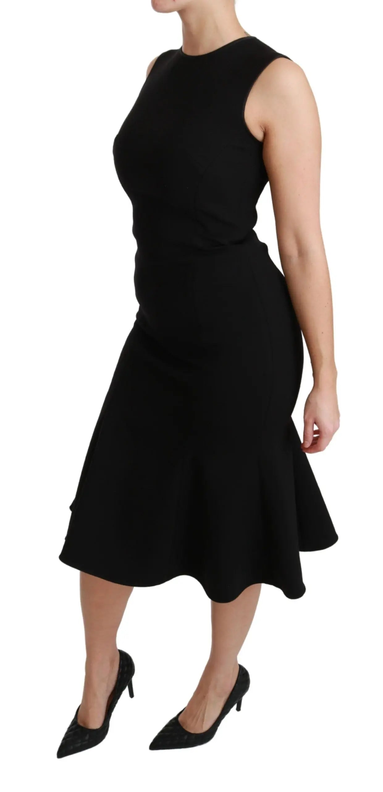 Robe fit flare Dolce & Gabbana noire Dolce & Gabbana