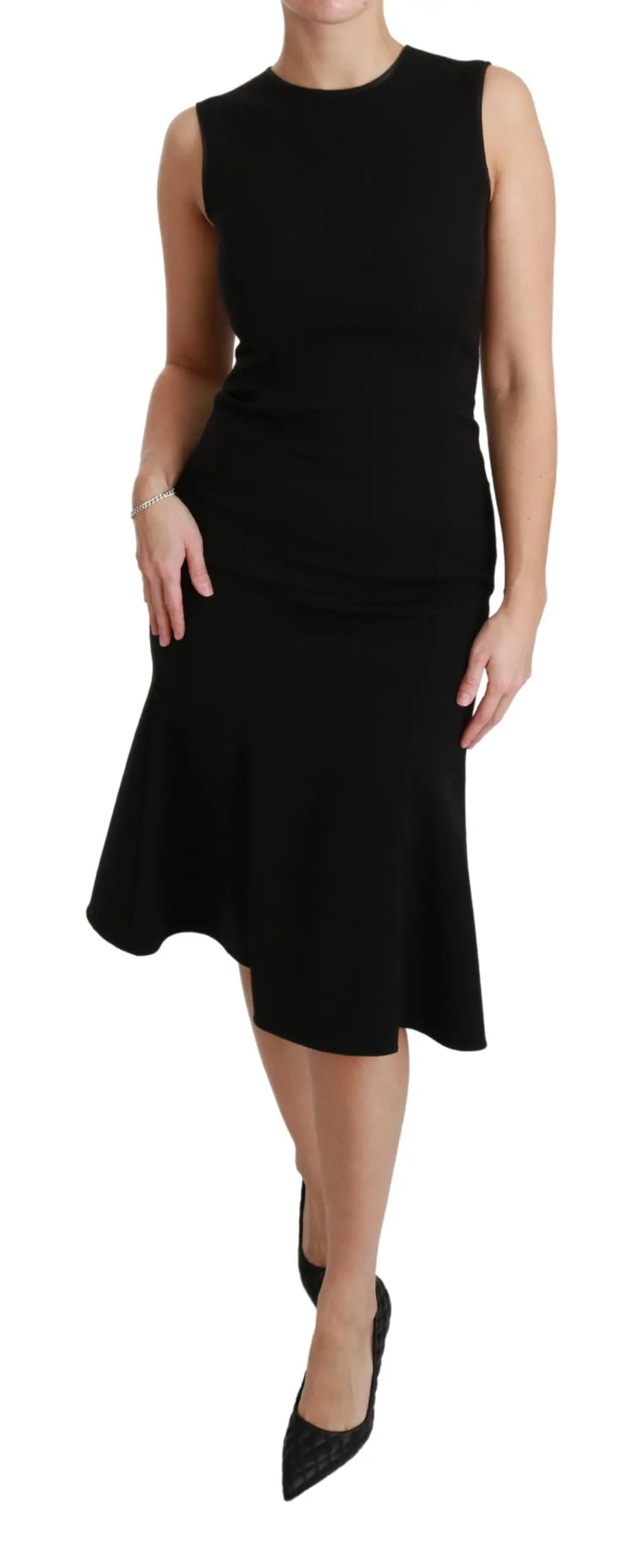 Robe fit flare Dolce & Gabbana noire Dolce & Gabbana