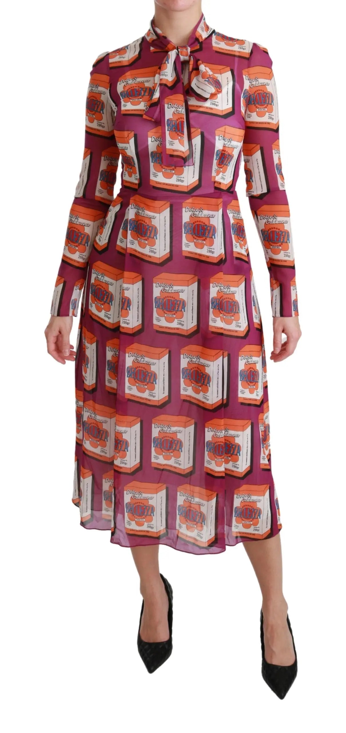 Robe Dolce & Gabbana A-Line violette Dolce & Gabbana