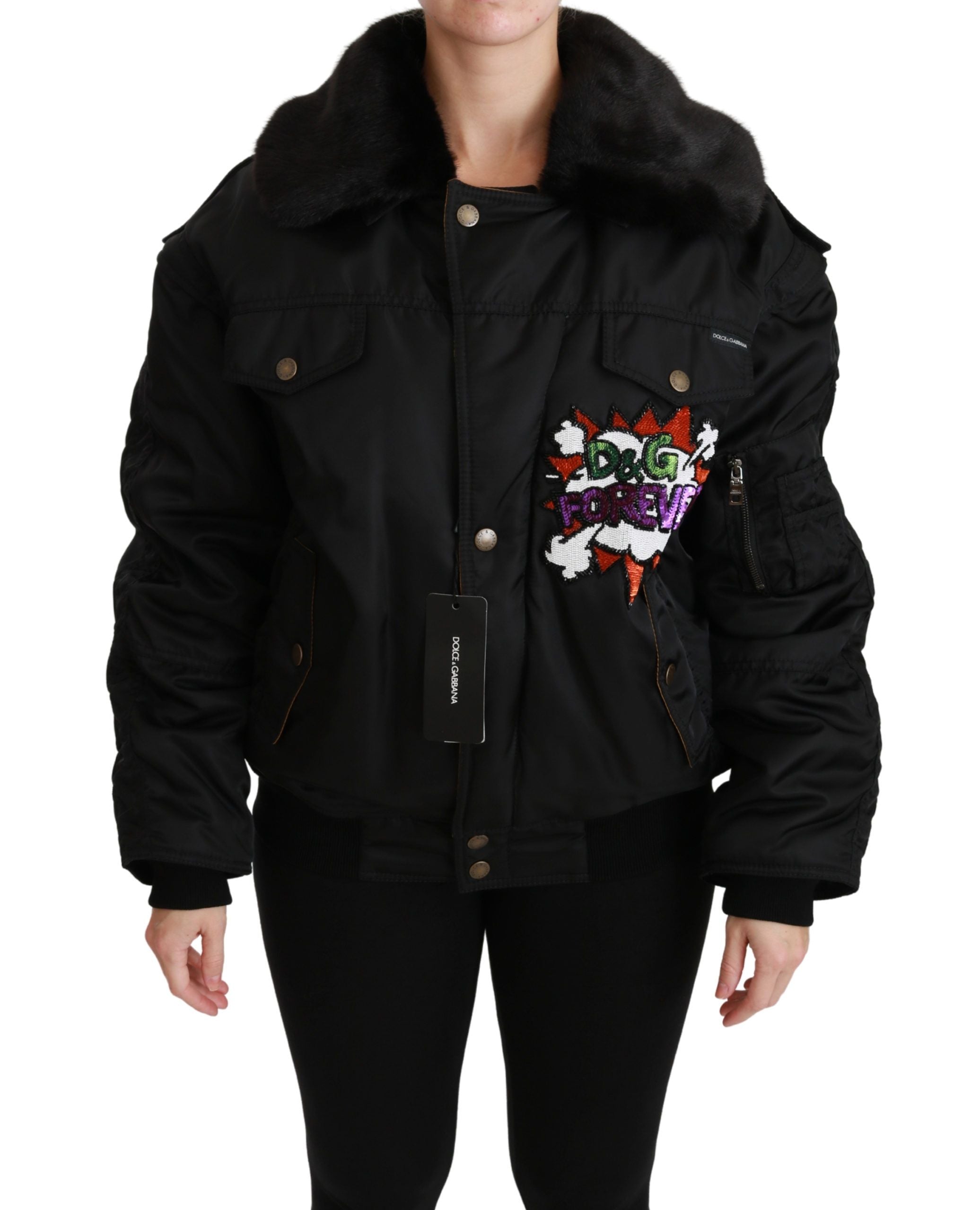 Veste bomber Dolce & Gabbana noire