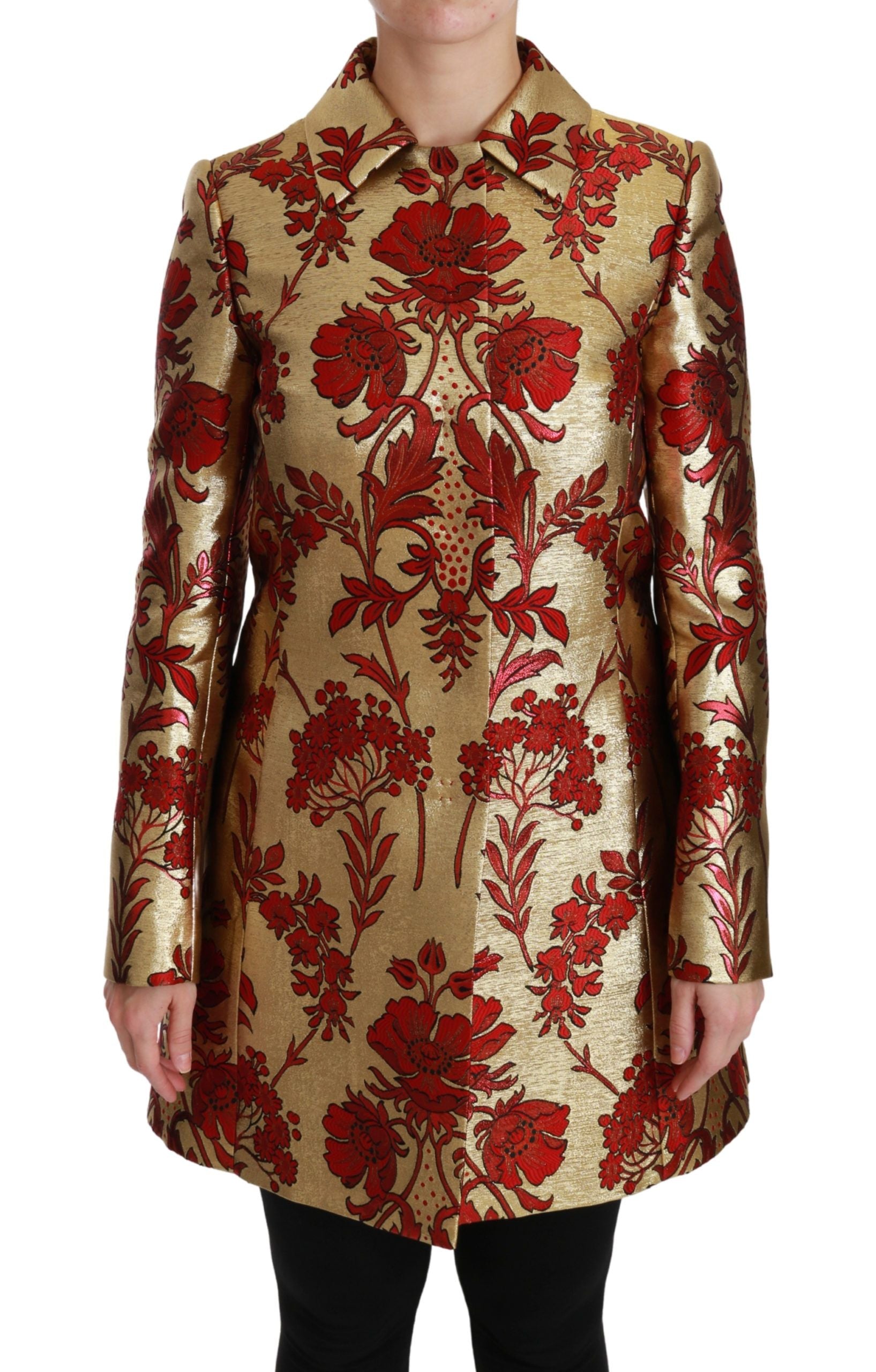 Manteau Dolce & Gabbana Trench rouge et or
