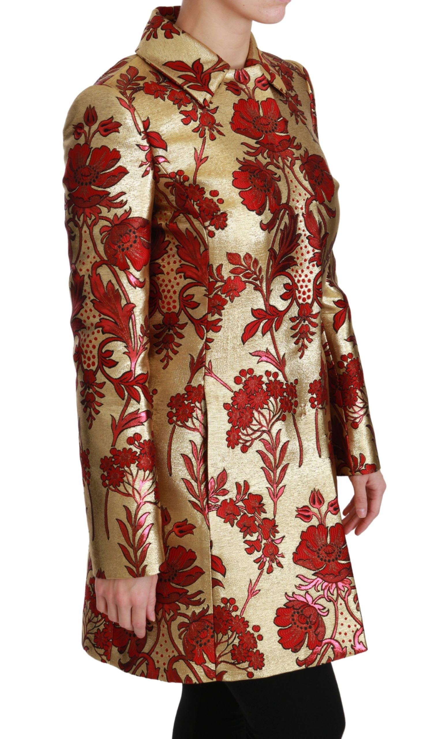 Manteau Dolce & Gabbana Trench rouge et or