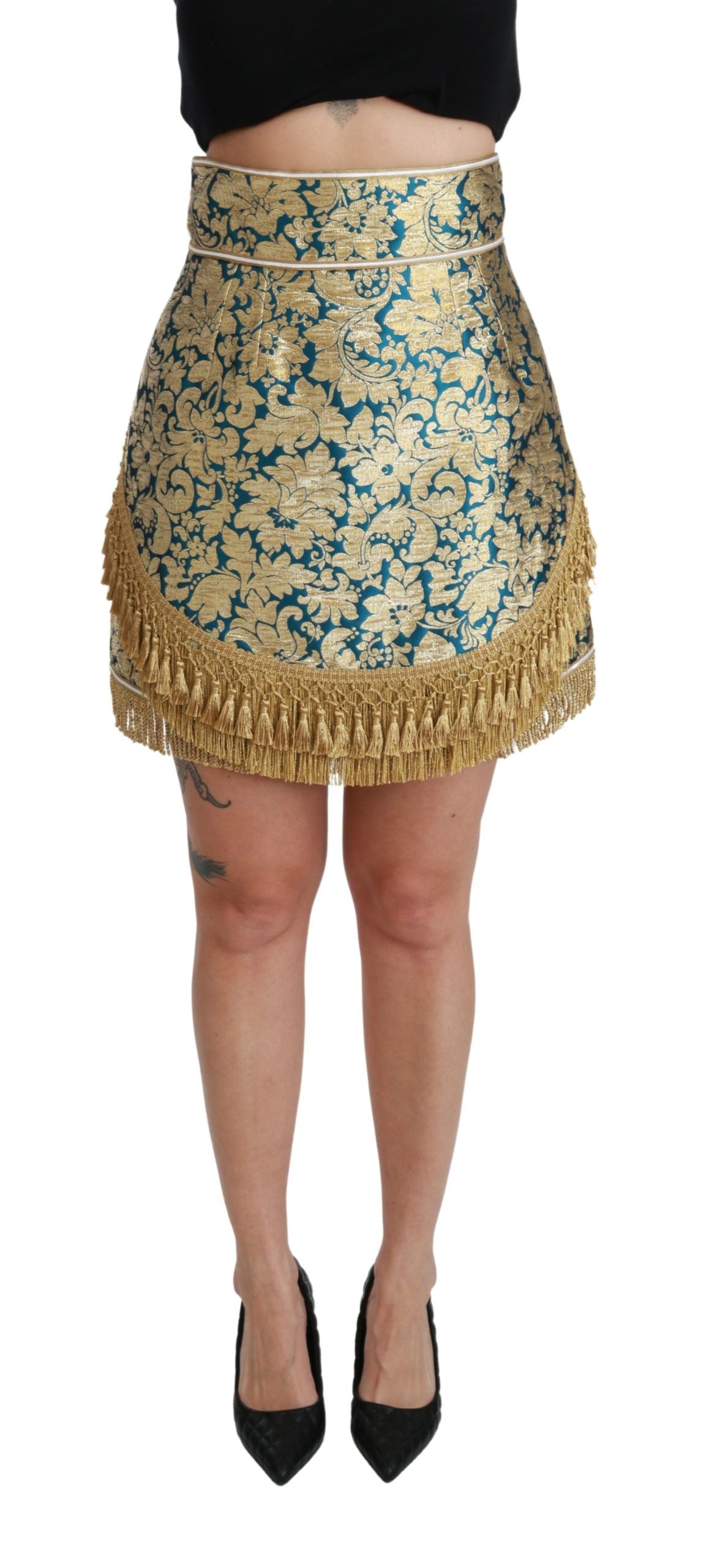Jupe Dolce & Gabbana or et bleue