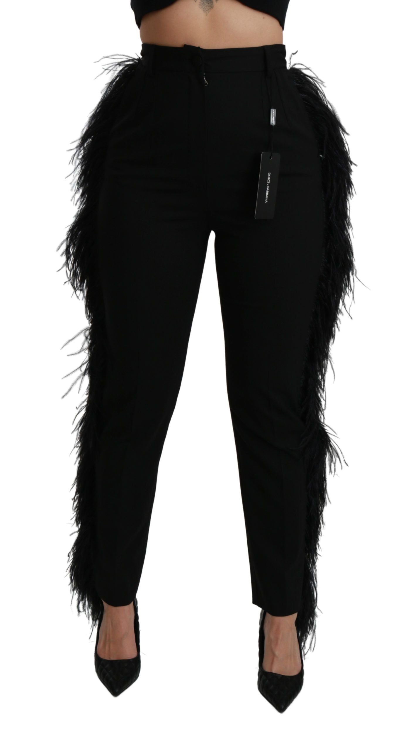 Pantalons Dolce & Gabbana haut noirs