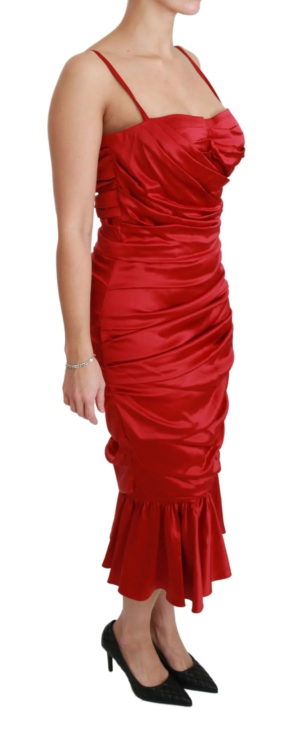 Robe Dolce & Gabbana Mermaid rouge Dolce & Gabbana
