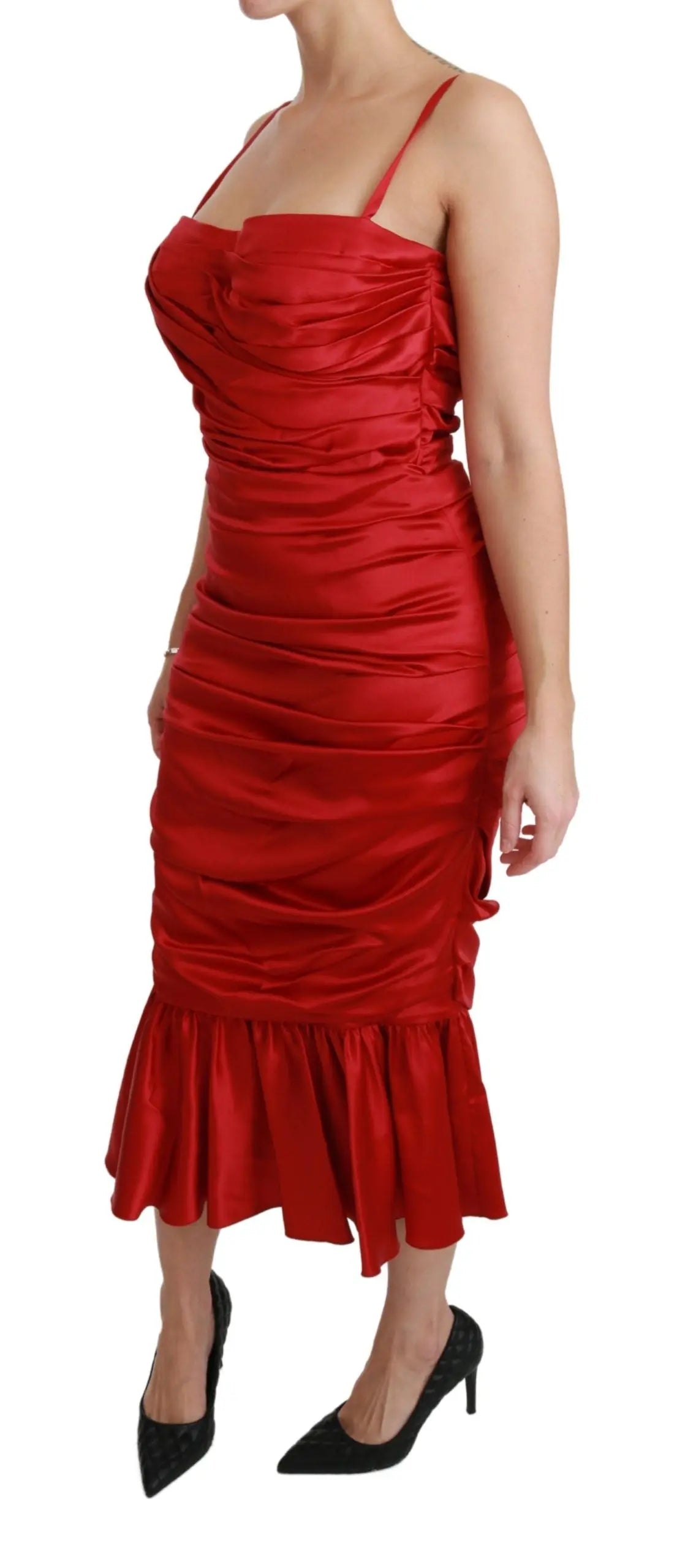 Robe Dolce & Gabbana Mermaid rouge Dolce & Gabbana