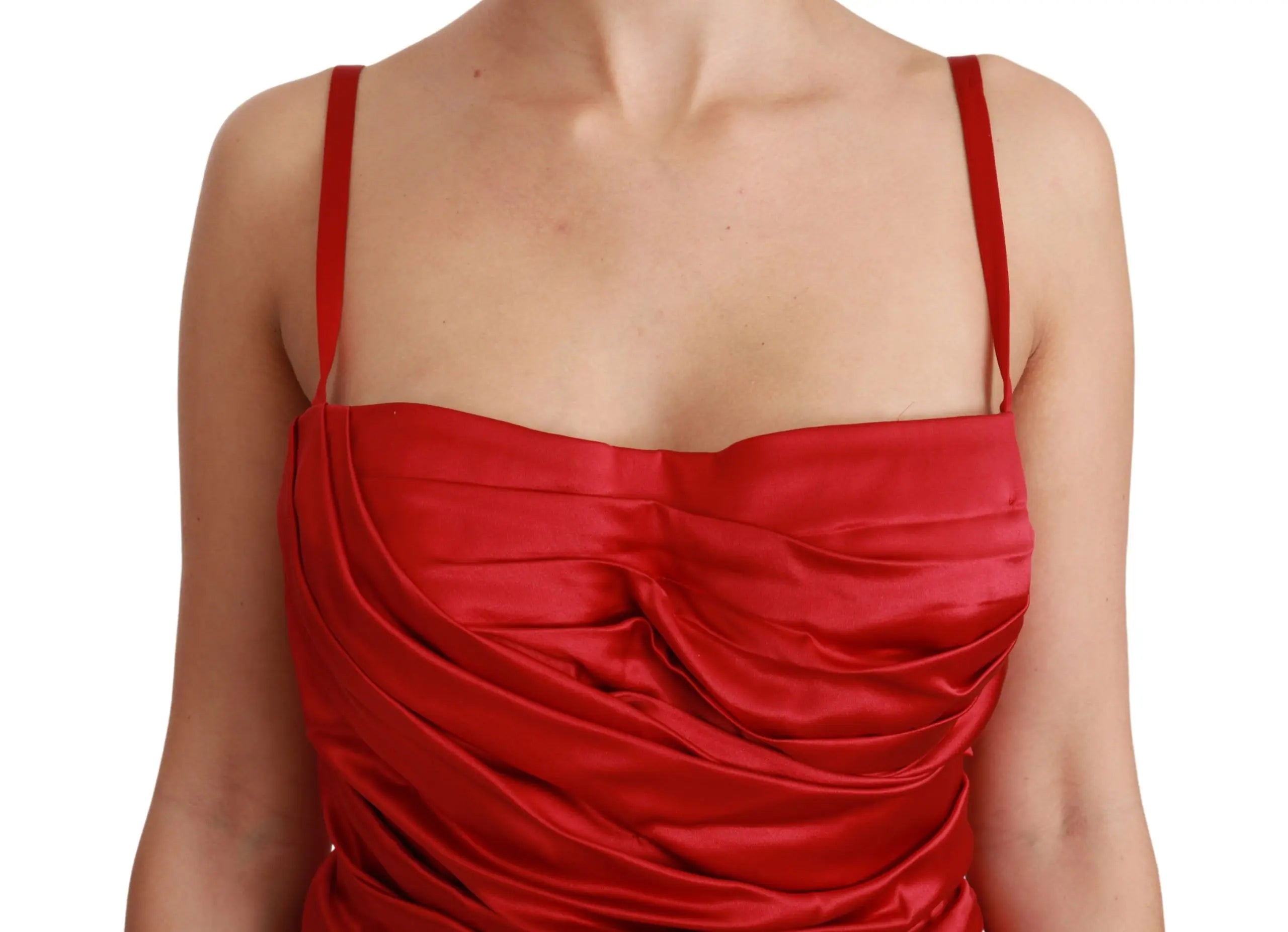 Robe Dolce & Gabbana Mermaid rouge Dolce & Gabbana