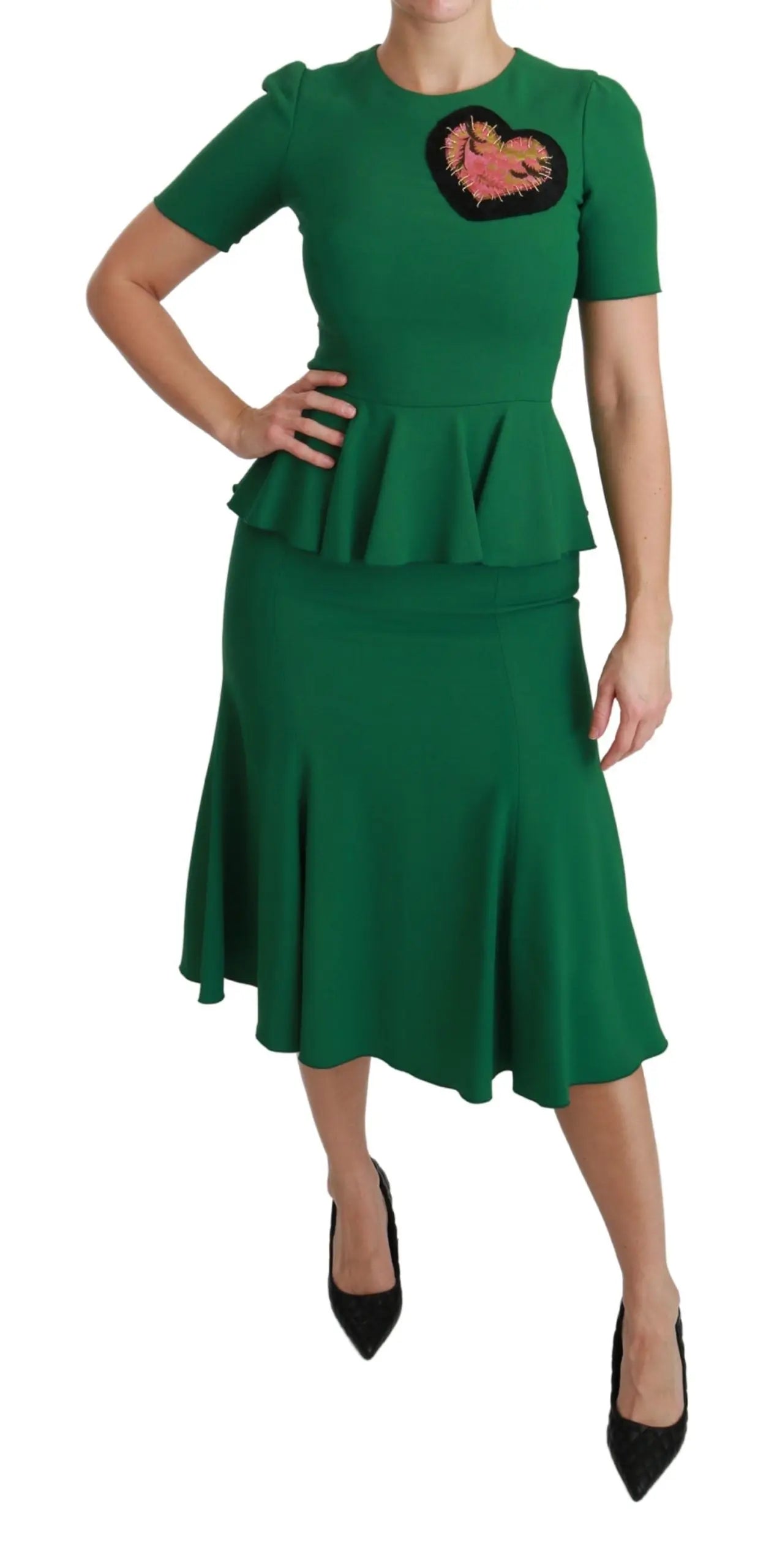 Robe Dolce & Gabbana Mermaid verte Dolce & Gabbana