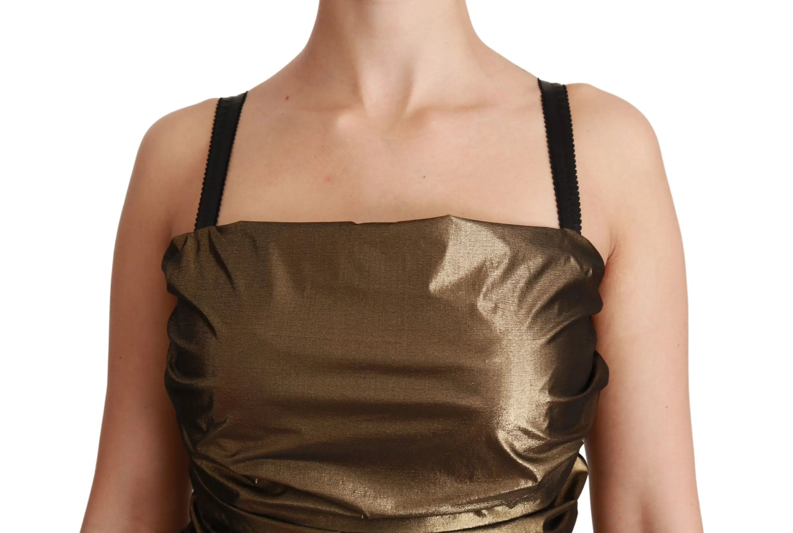 Robe Dolce & Gabbana Bodycon bronze Dolce & Gabbana