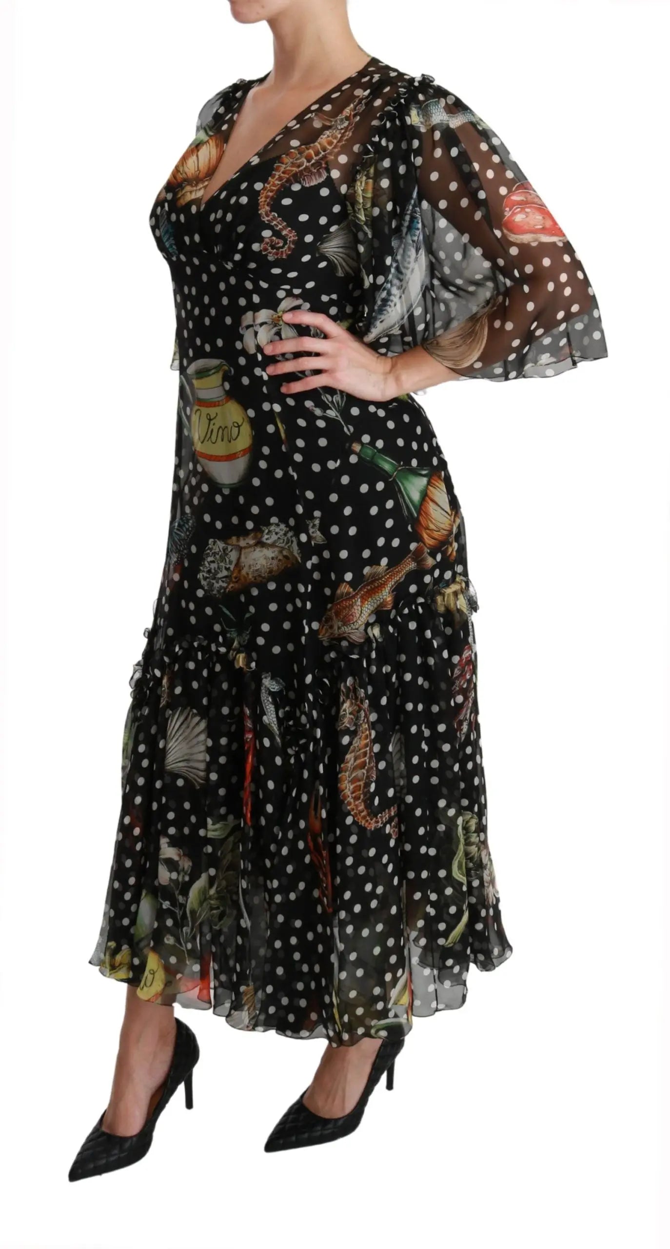 Robe Dolce & Gabbana A-line noire Dolce & Gabbana