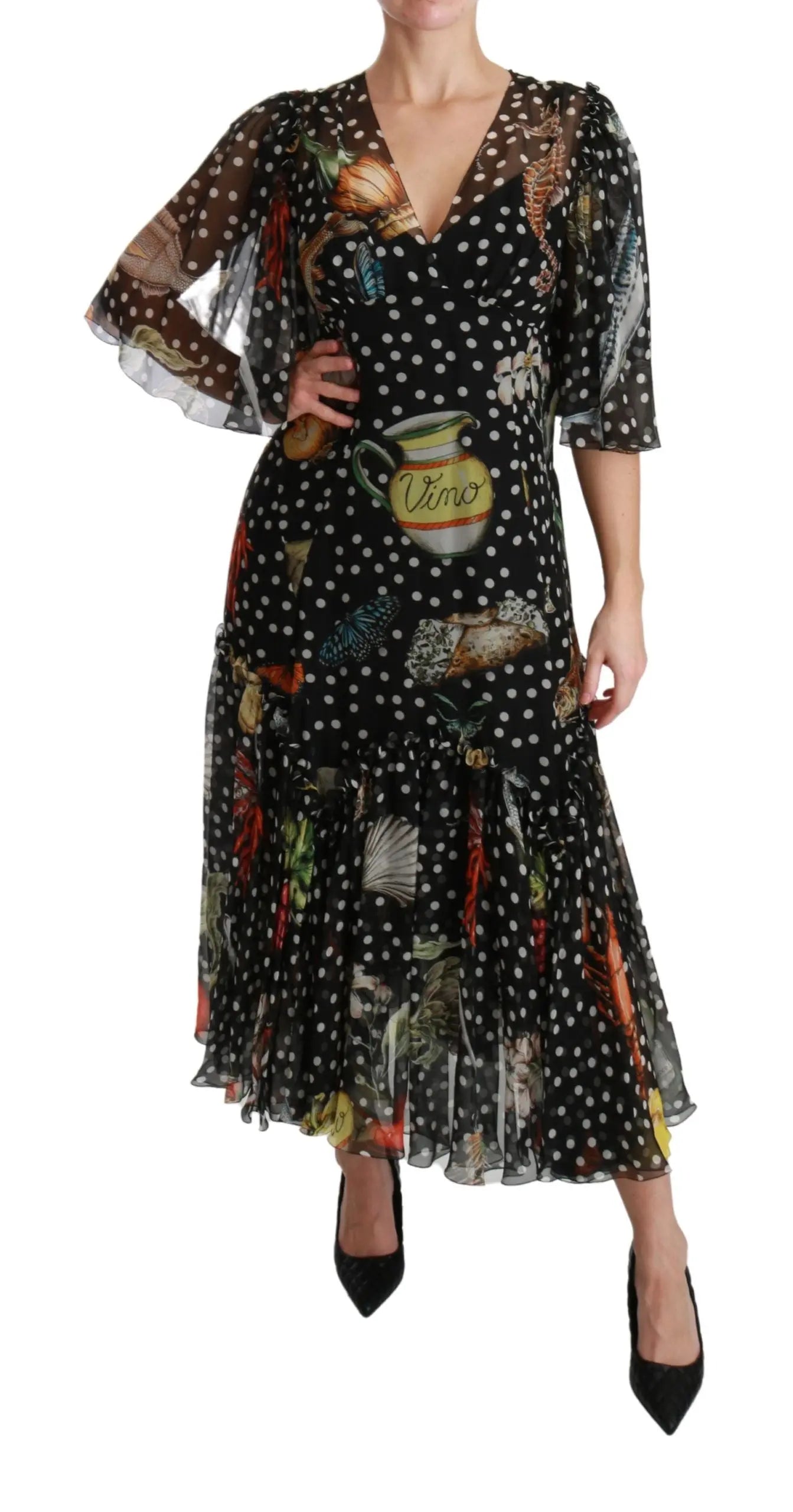 Robe Dolce & Gabbana A-line noire Dolce & Gabbana