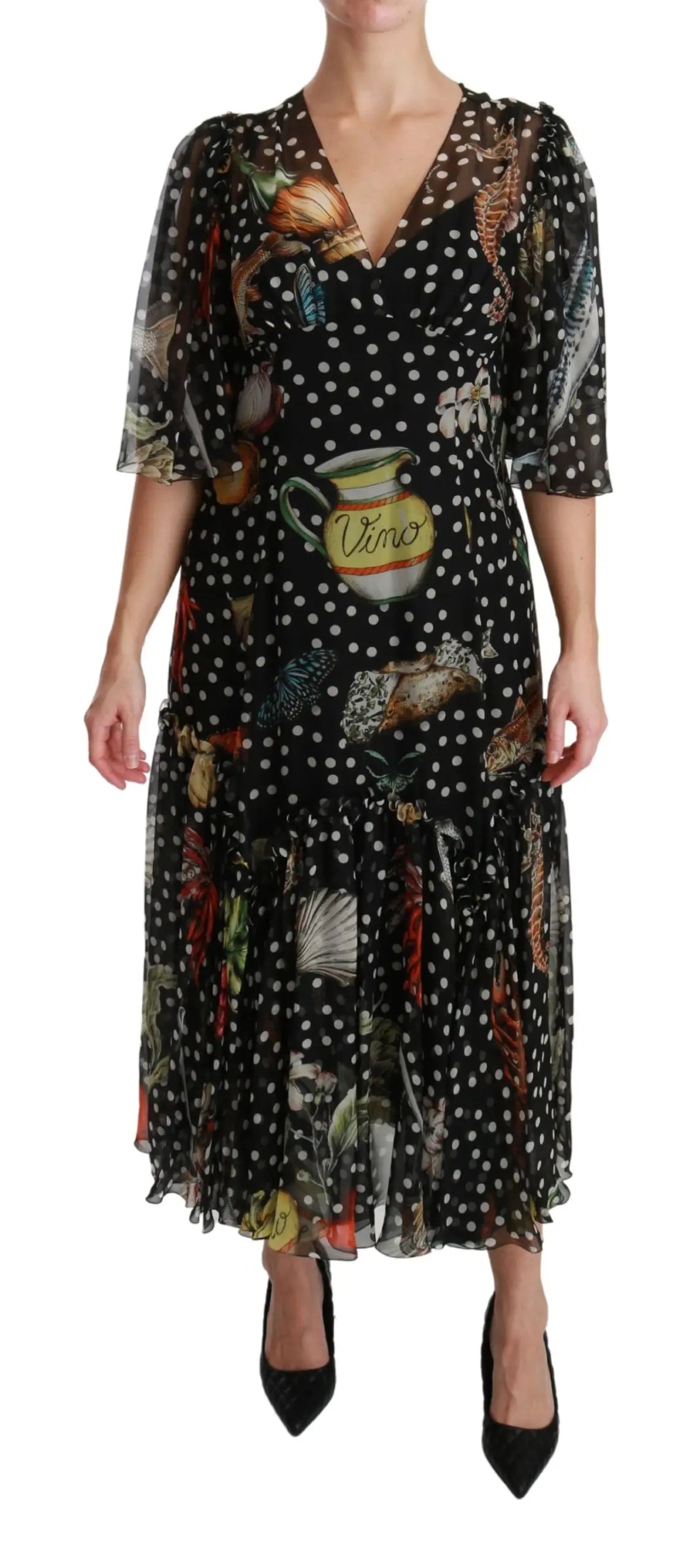 Robe Dolce & Gabbana A-line noire Dolce & Gabbana