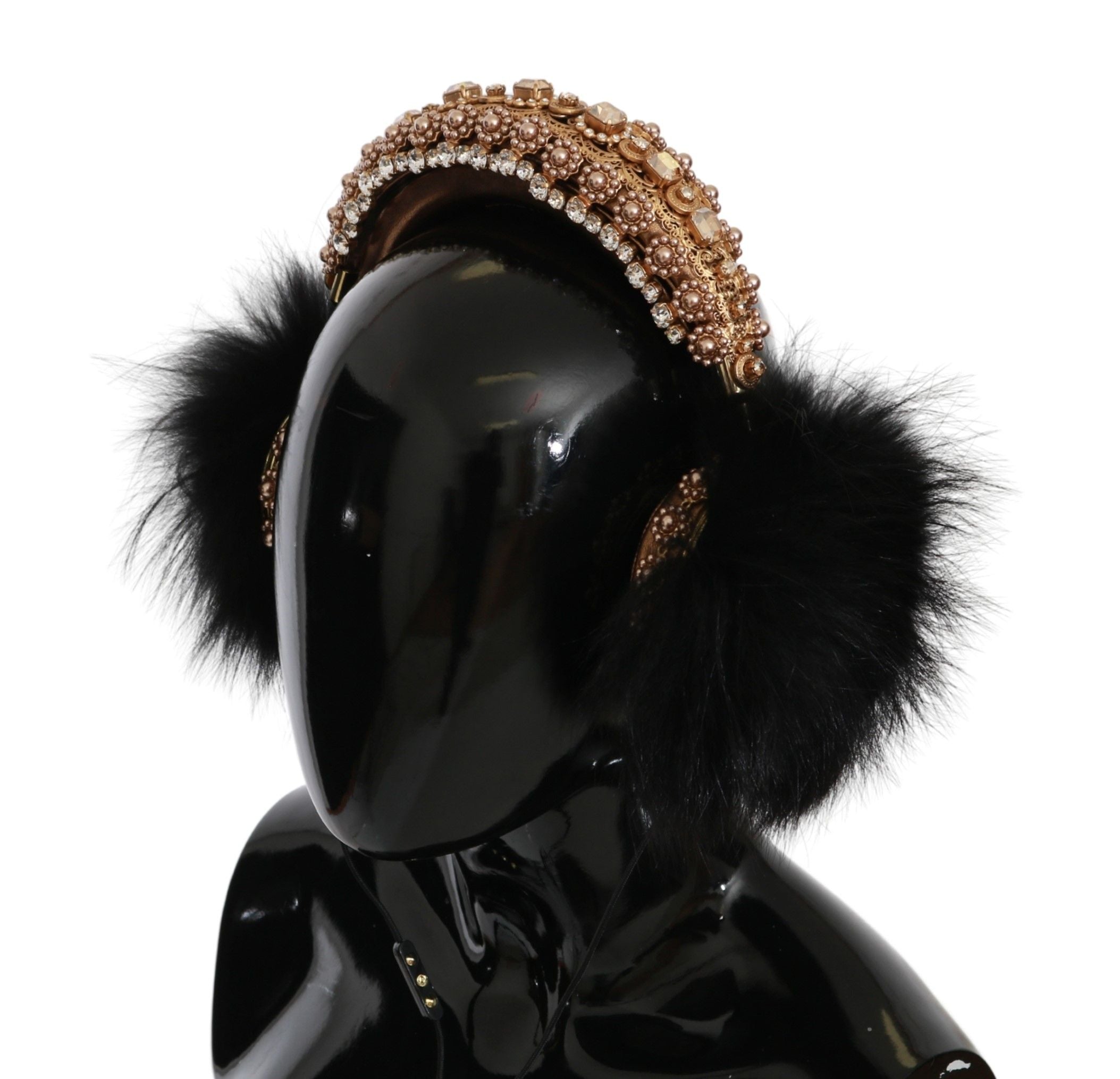 Casque Dolce & Gabbana ajustable noir et or