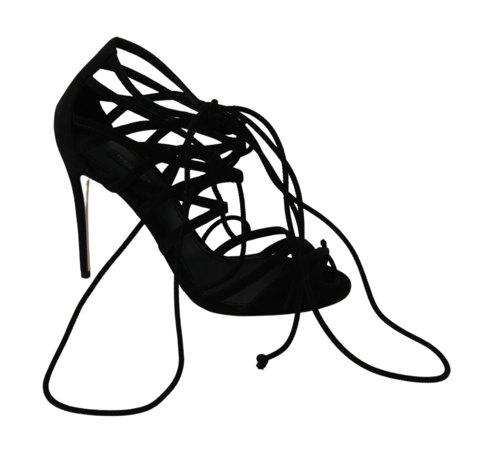 Sandales Dolce & Gabbana gladiateurs noires