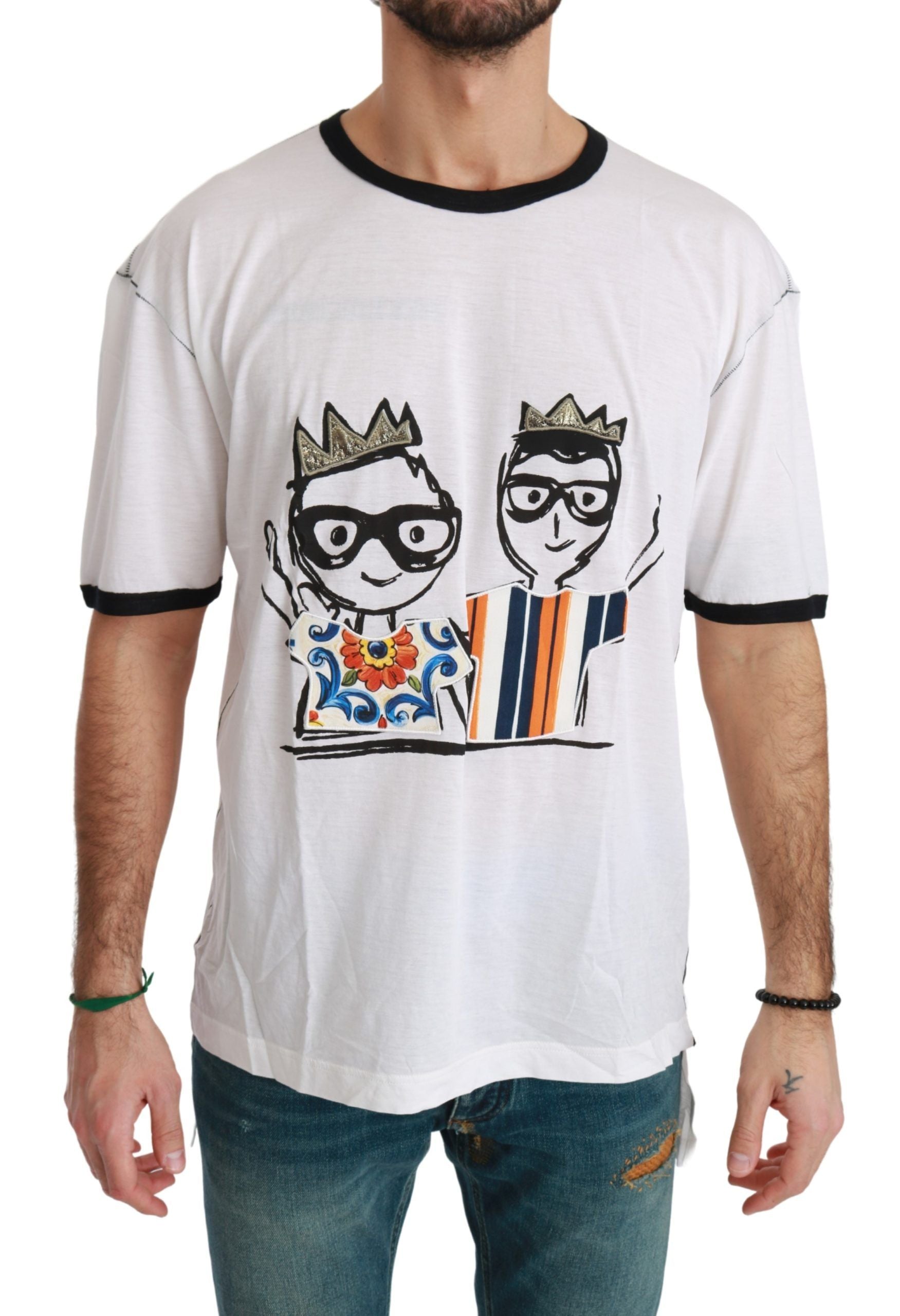 T-shirt Dolce & Gabbana #dgfamily blanc