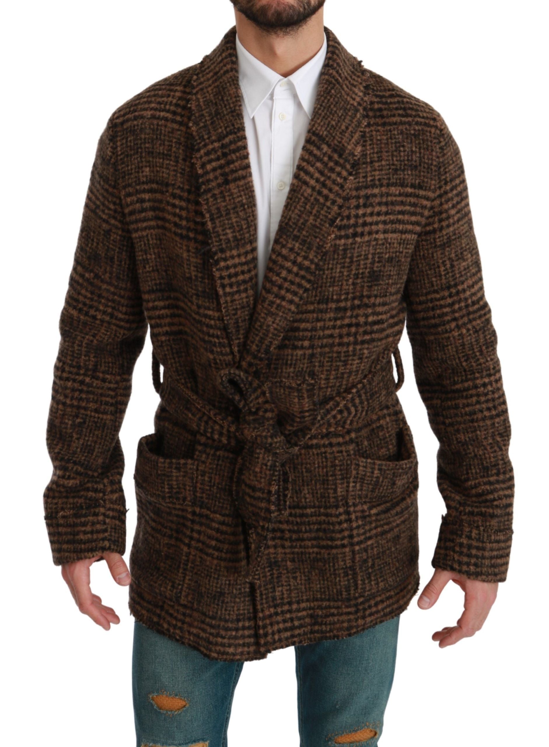 Robe manteau Dolce & Gabbana brun