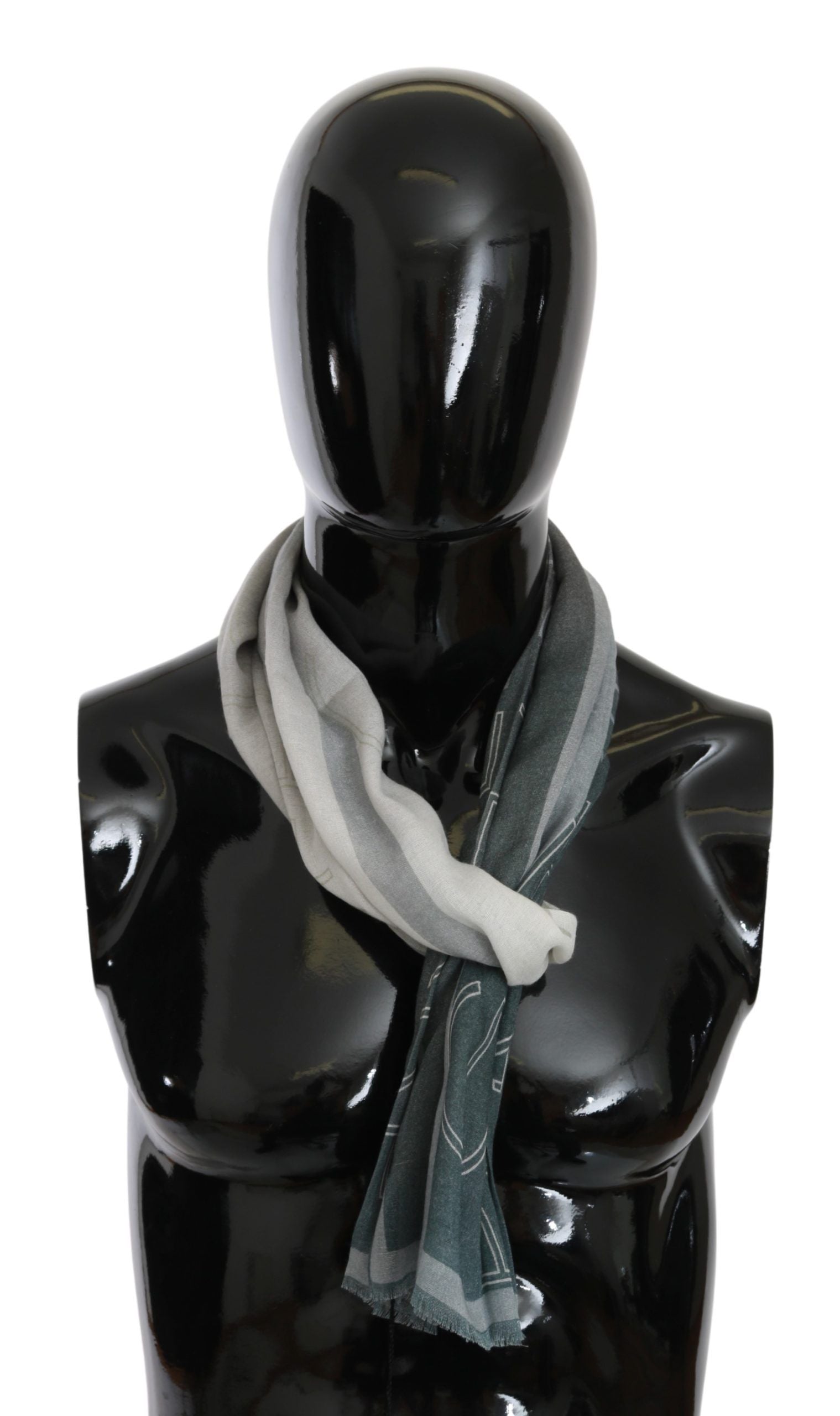 Foulard GF Ferre gris bleu