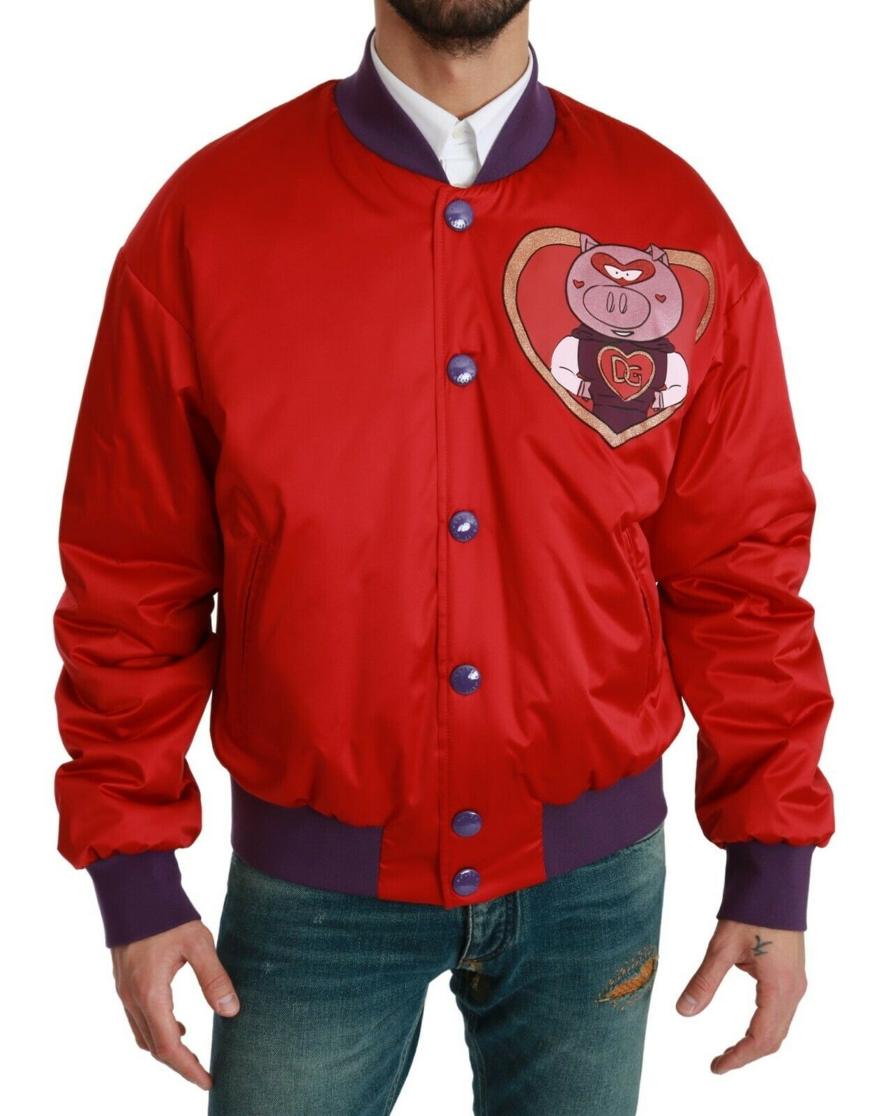 Bomber Dolce & Gabbana Année du Cochon rouge