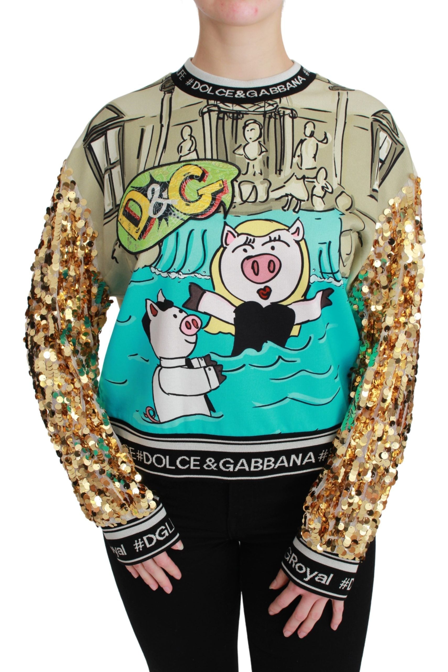 Pull Dolce & Gabbana Year of the Pig multicolore