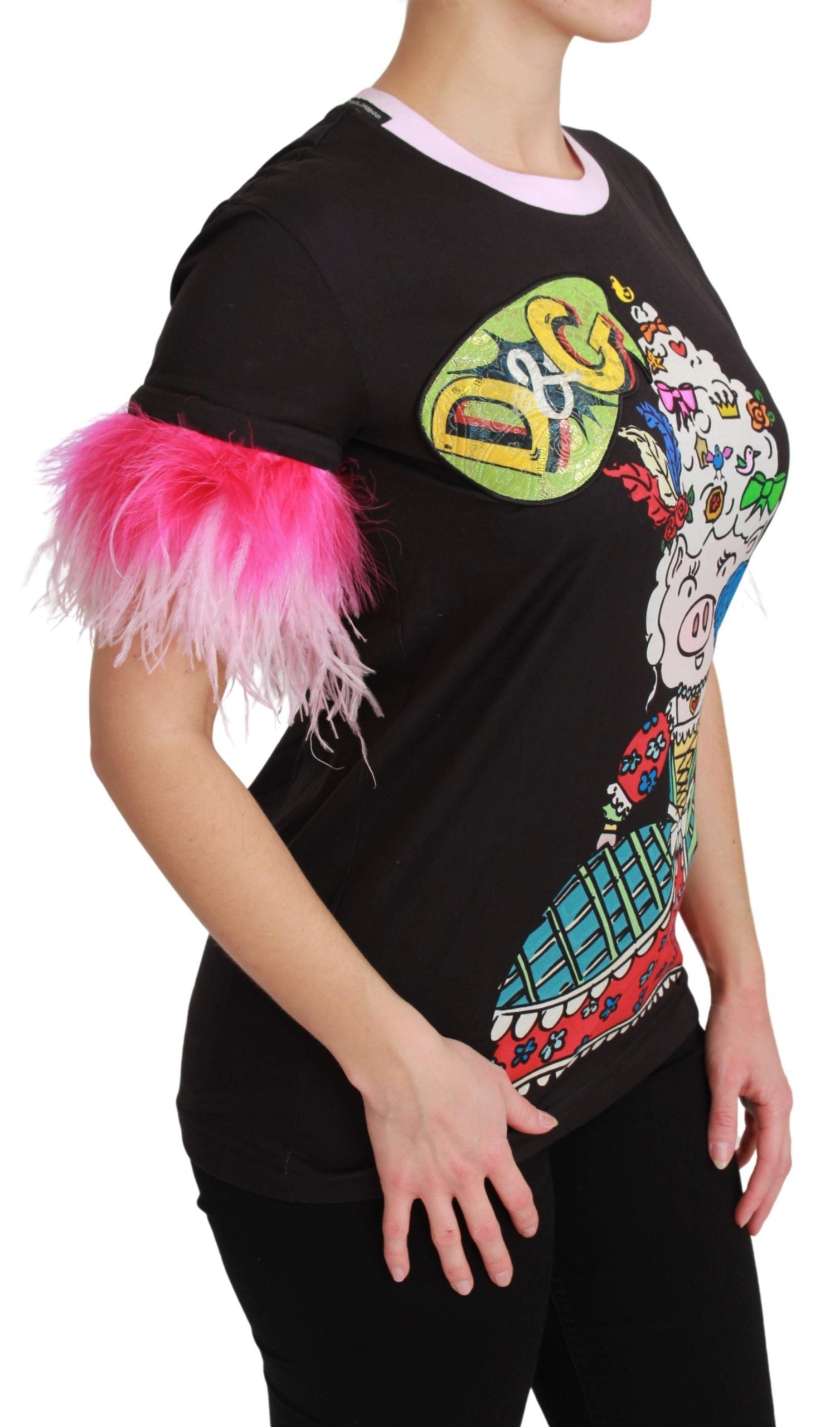 T-shirt Dolce & Gabbana année du cochon noir
