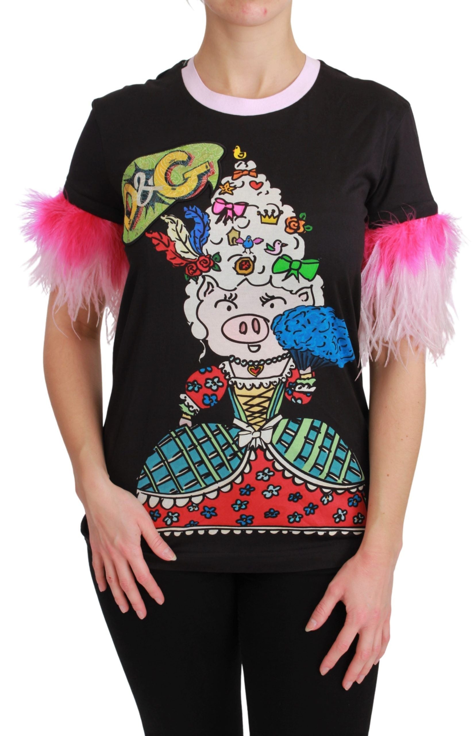 T-shirt Dolce & Gabbana année du cochon noir