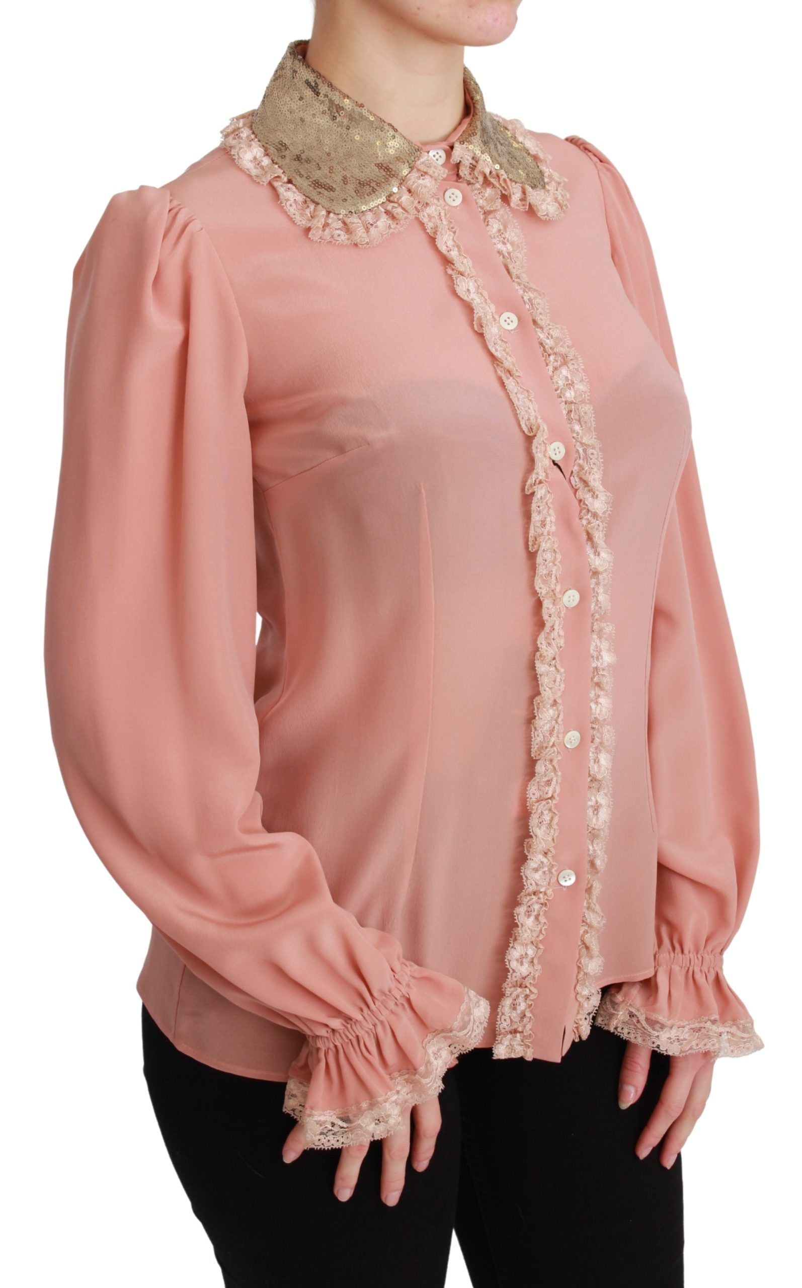 Blouse Dolce & Gabbana en soie rose