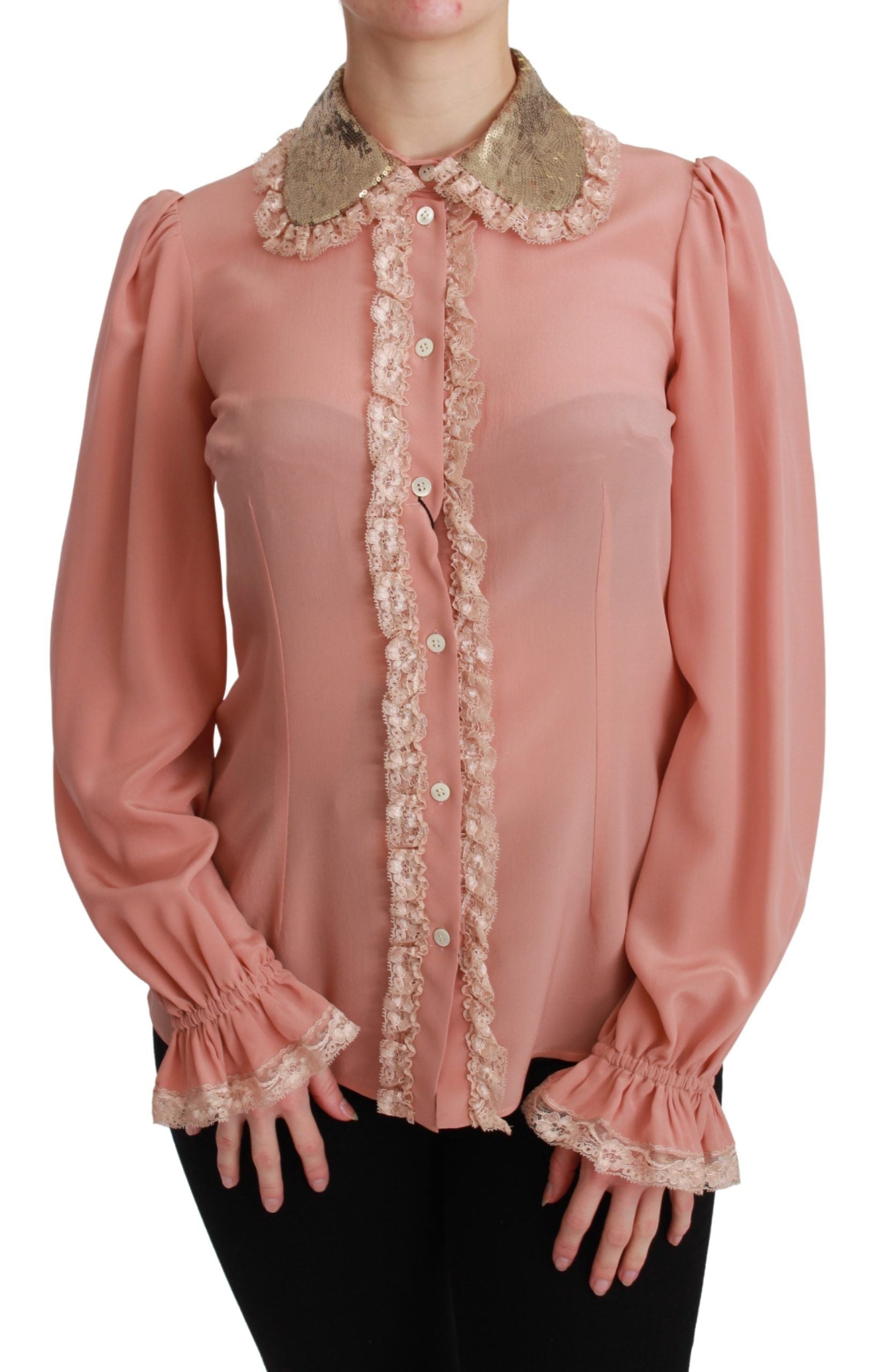 Blouse Dolce & Gabbana en soie rose