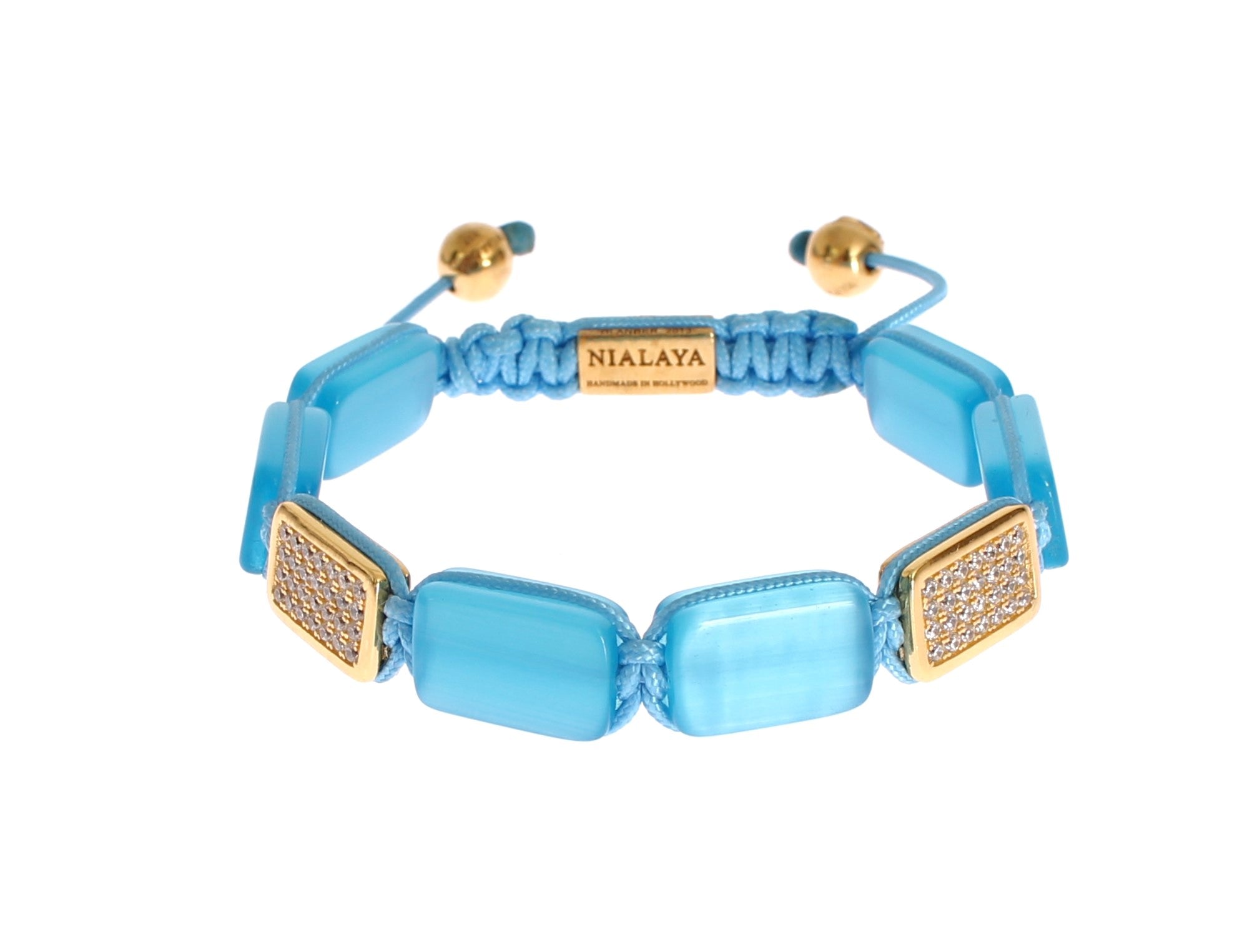 Bracelet Nialaya CZ Opal bleu