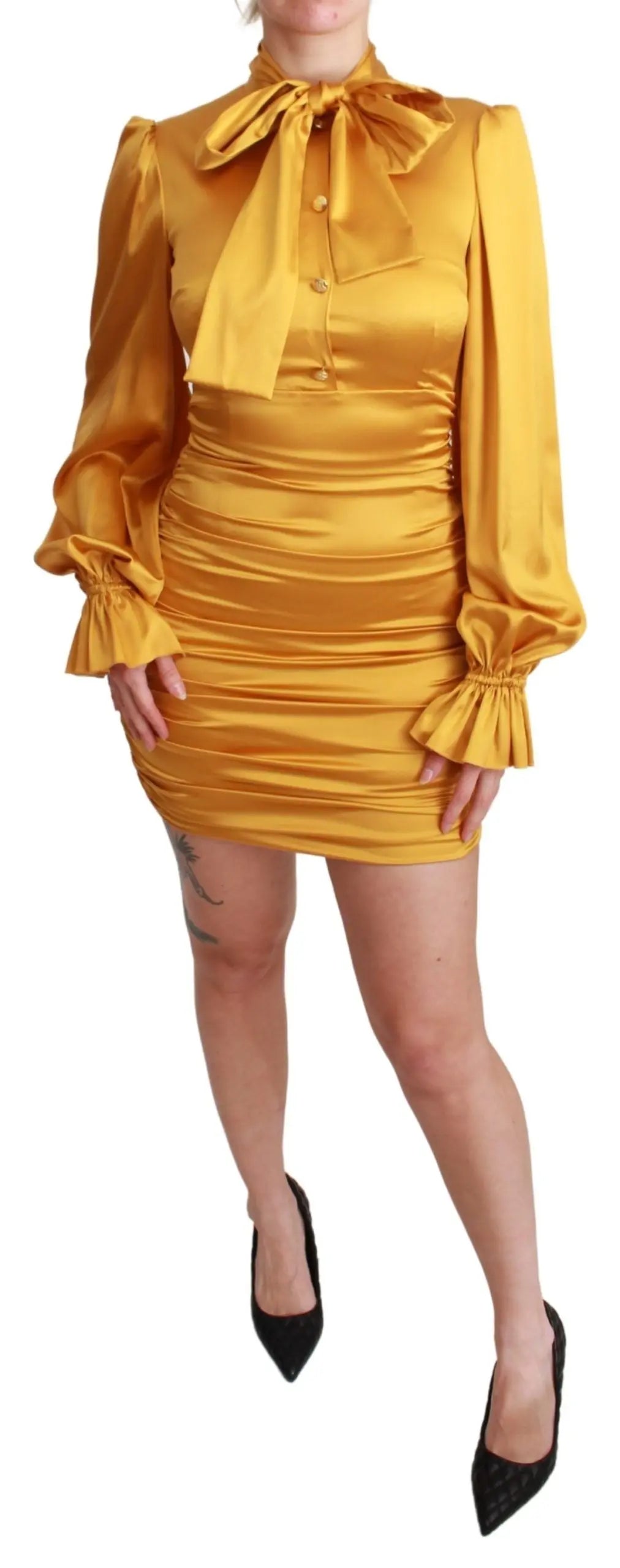 Robe Dolce & Gabbana mini jaune Dolce & Gabbana