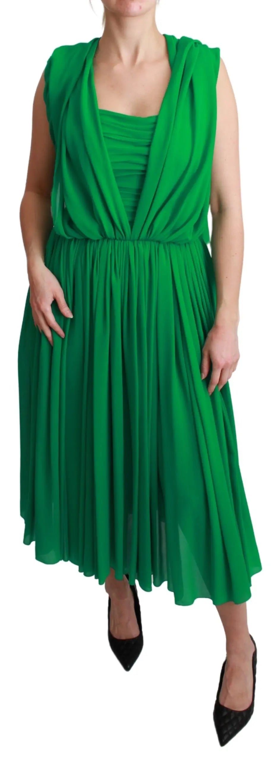Robe Dolce & Gabbana maxi verte Dolce & Gabbana