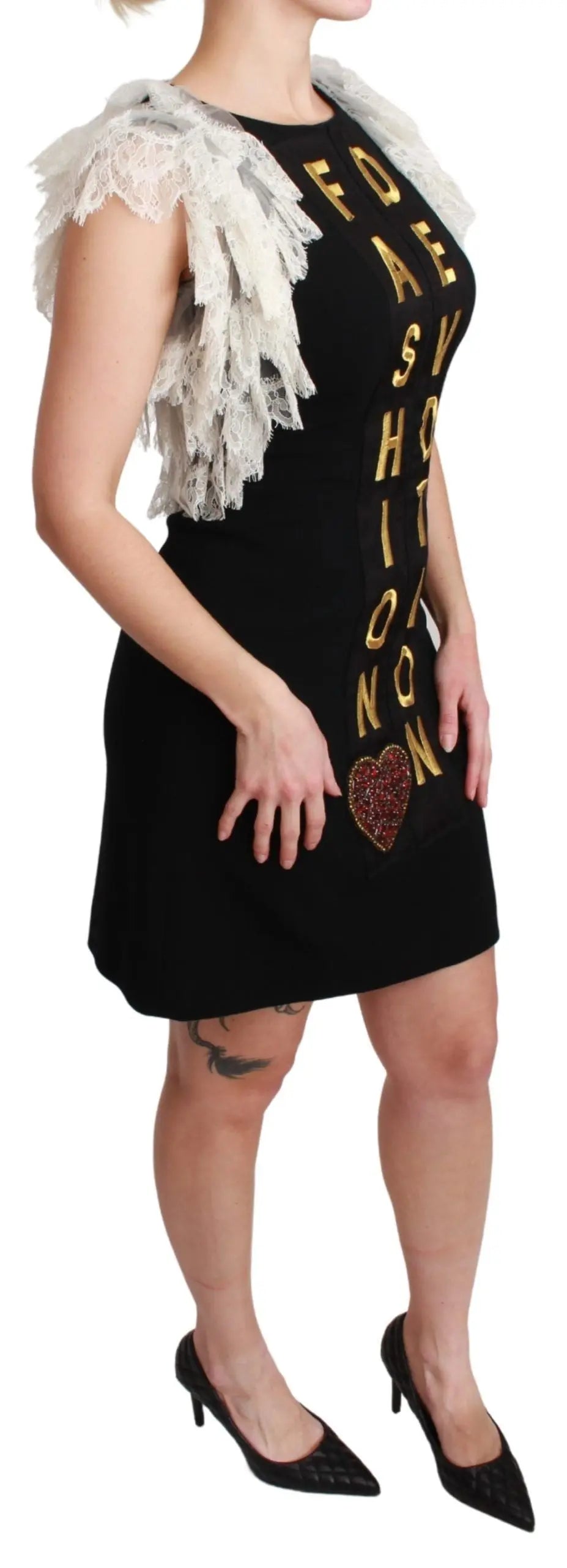 Robe Dolce & Gabbana Fashion Devotion noire Dolce & Gabbana
