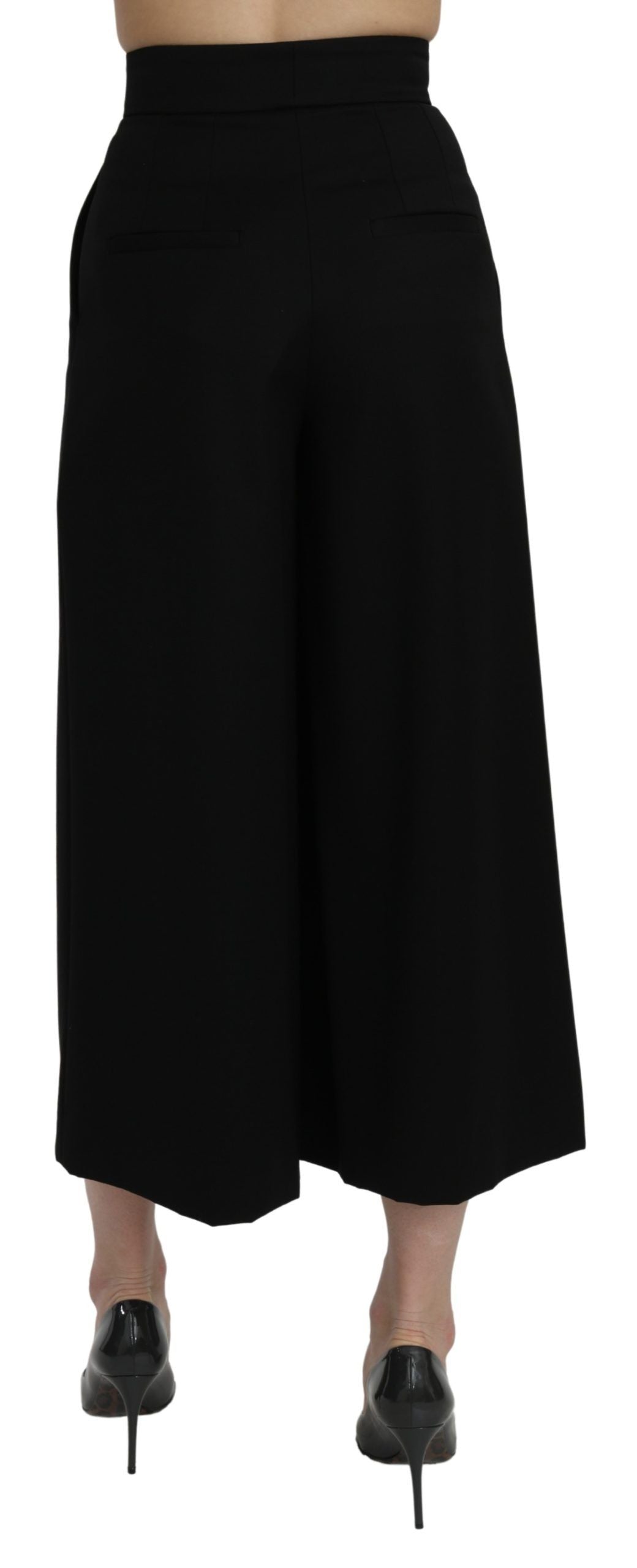 Pantalons Dolce & Gabbana taille haute noirs