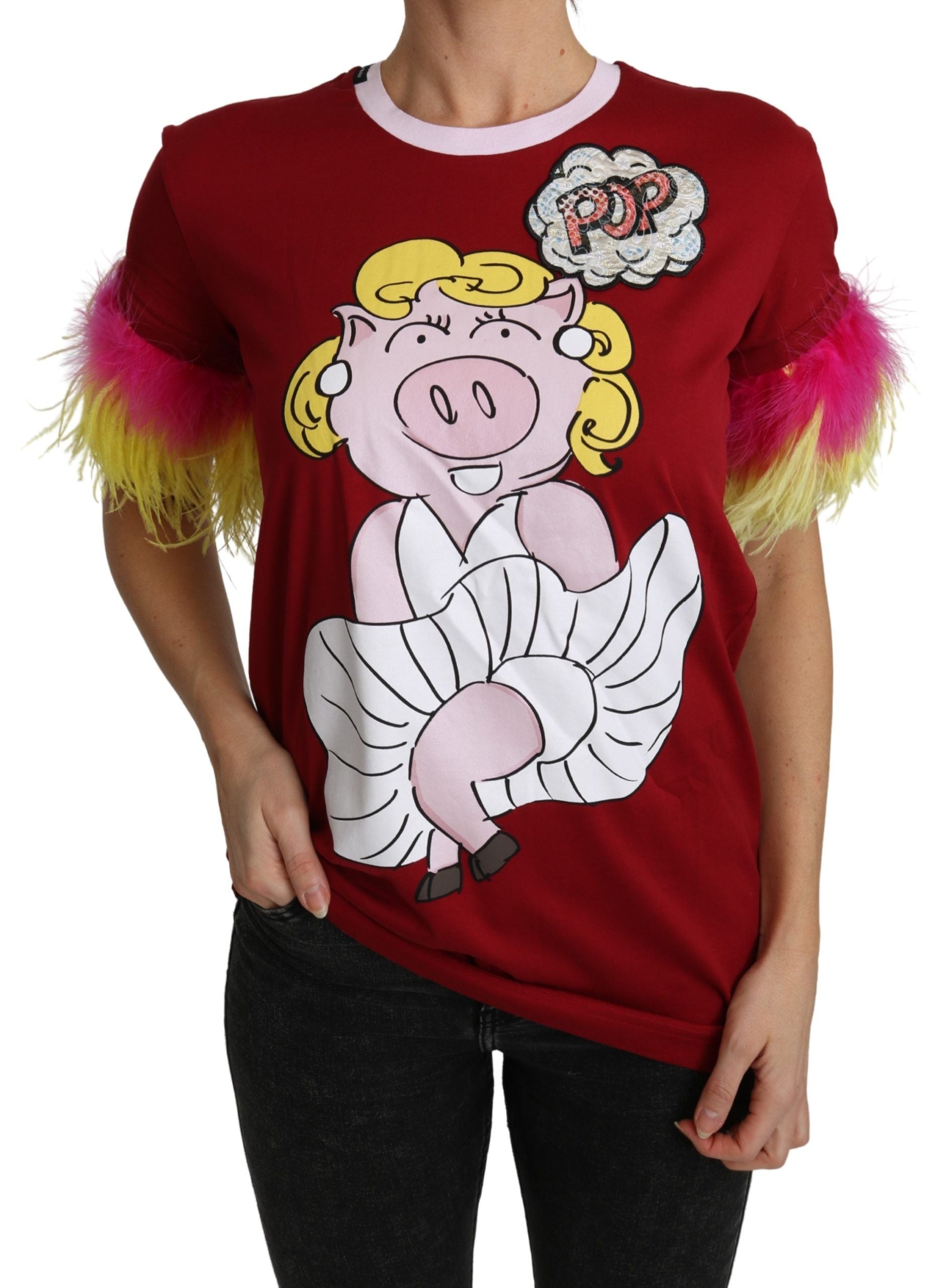 T-shirt Dolce & Gabbana à manches courtes rouge
