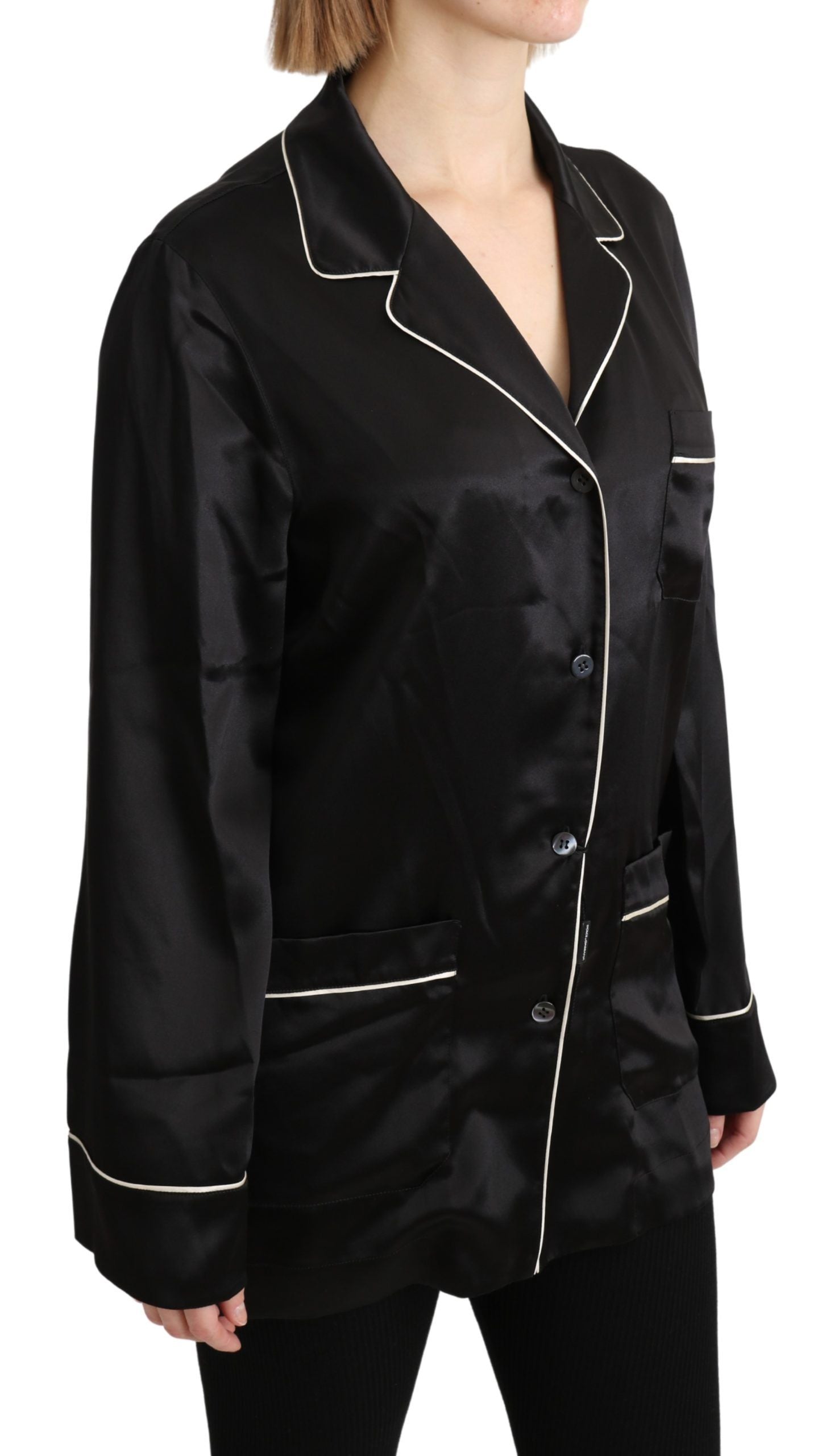 Blouse Dolce & Gabbana en soie noire