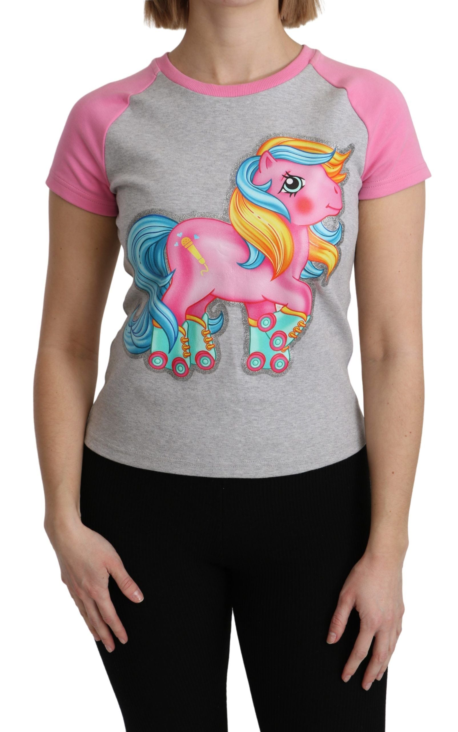 T-shirt Moschino My Little Pony gris et rose