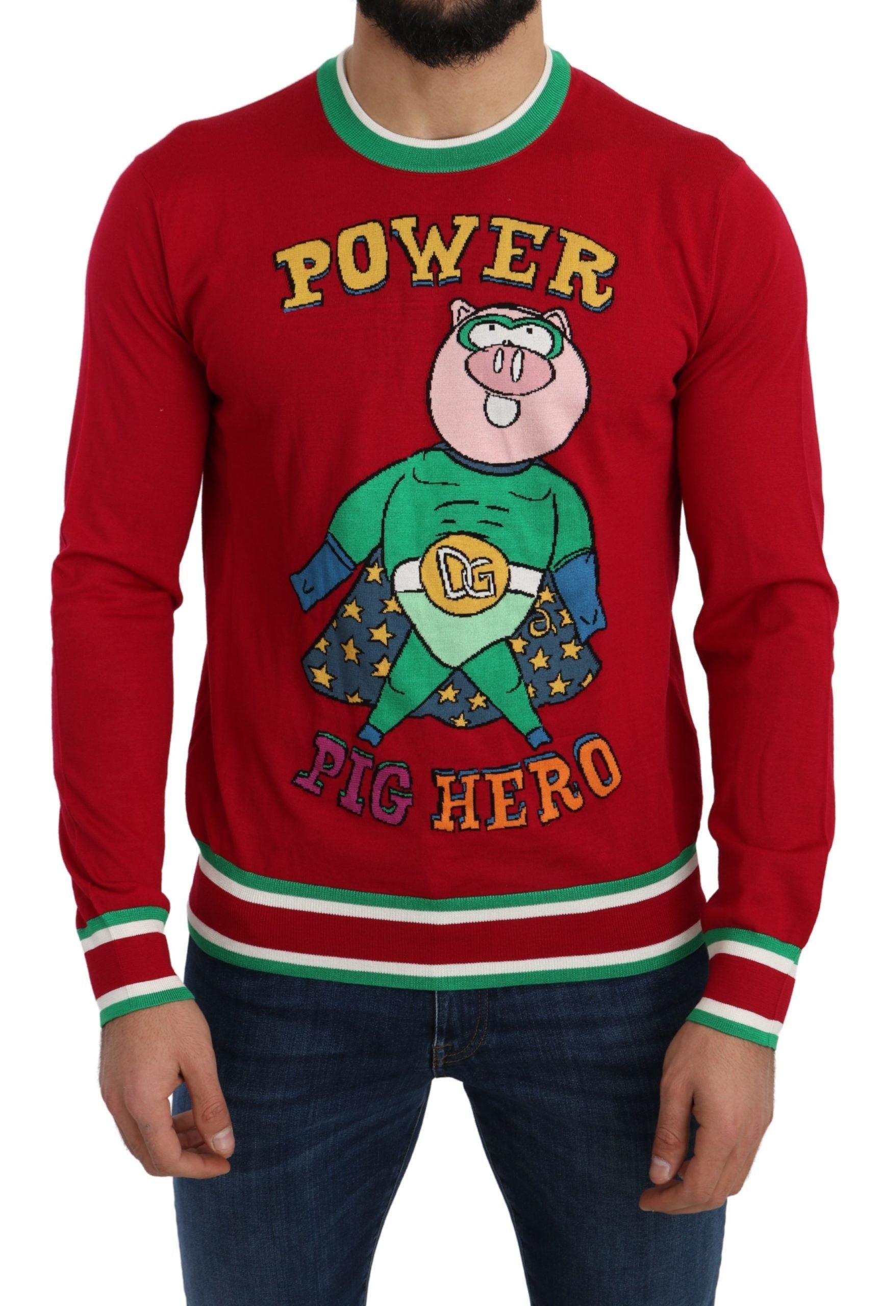 Pull Dolce & Gabbana Année du Cochon rouge