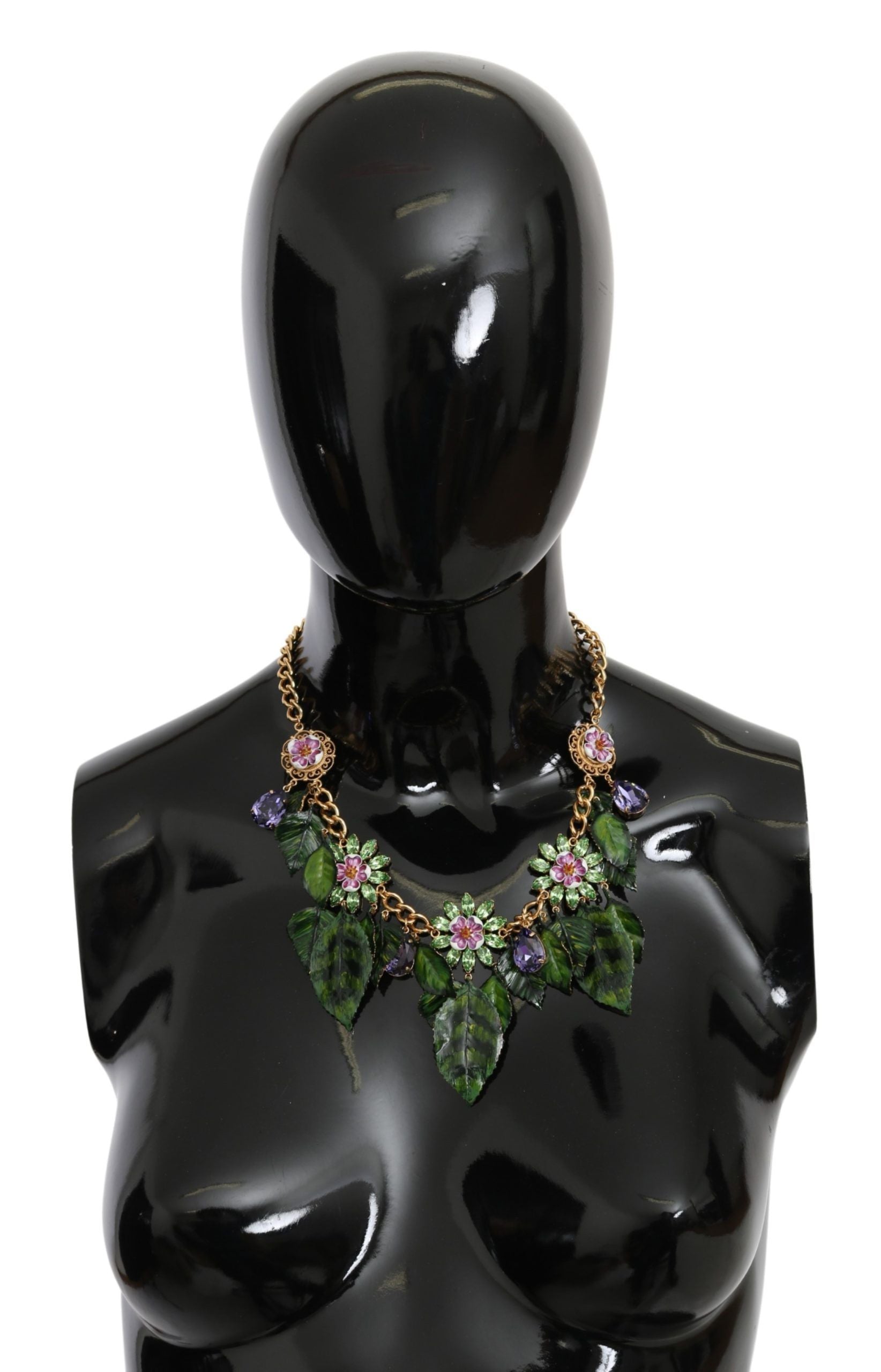 Collier Dolce & Gabbana feuilles dorées
