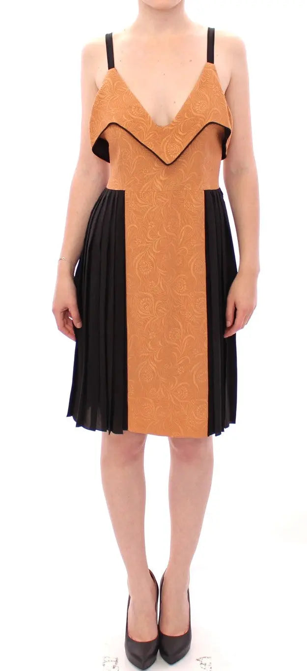 Robe FILOS sans manches bronze et noire FILOS