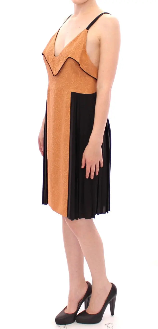 Robe FILOS sans manches bronze et noire FILOS
