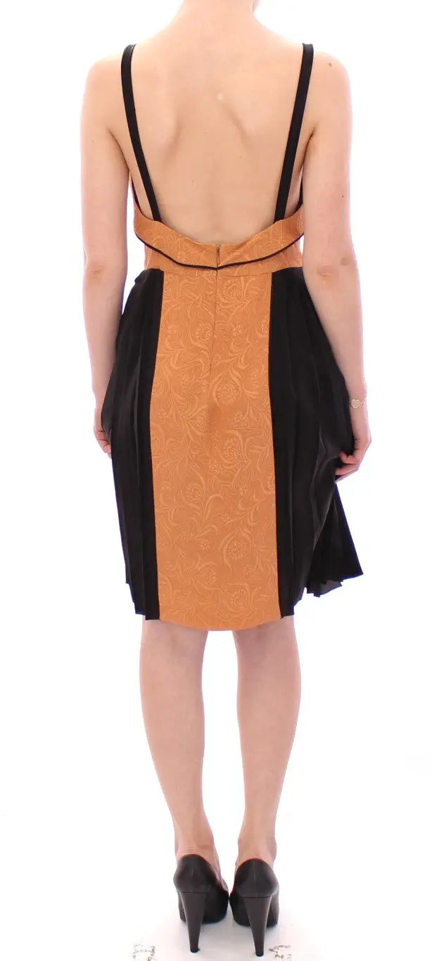 Robe FILOS sans manches bronze et noire FILOS
