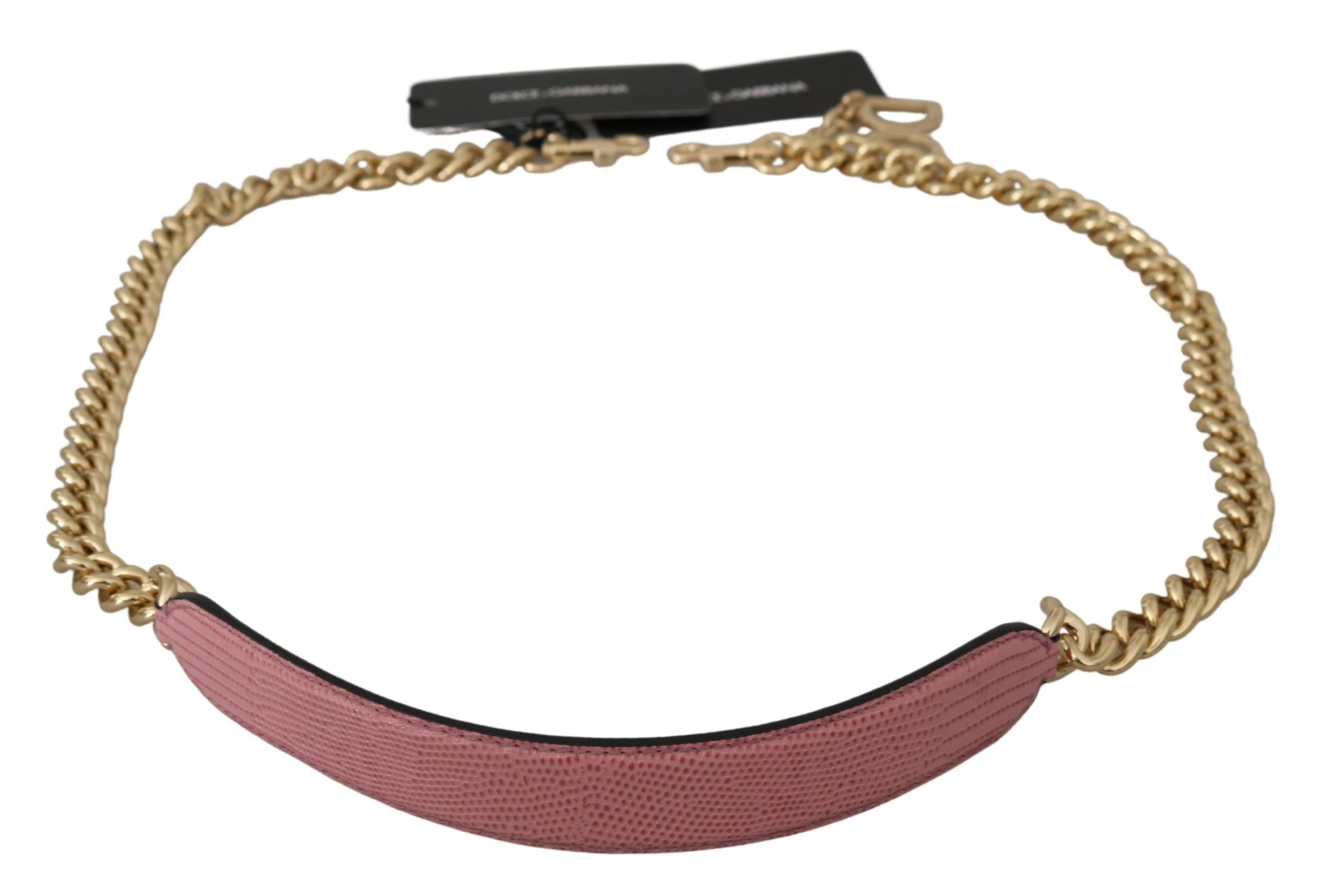 Bandoulière Dolce & Gabbana rose dorée
