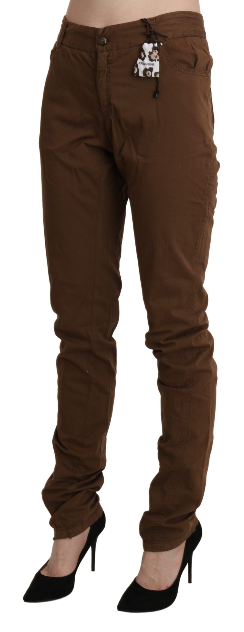 Pantalon Ermanno Scervino taille haute marron