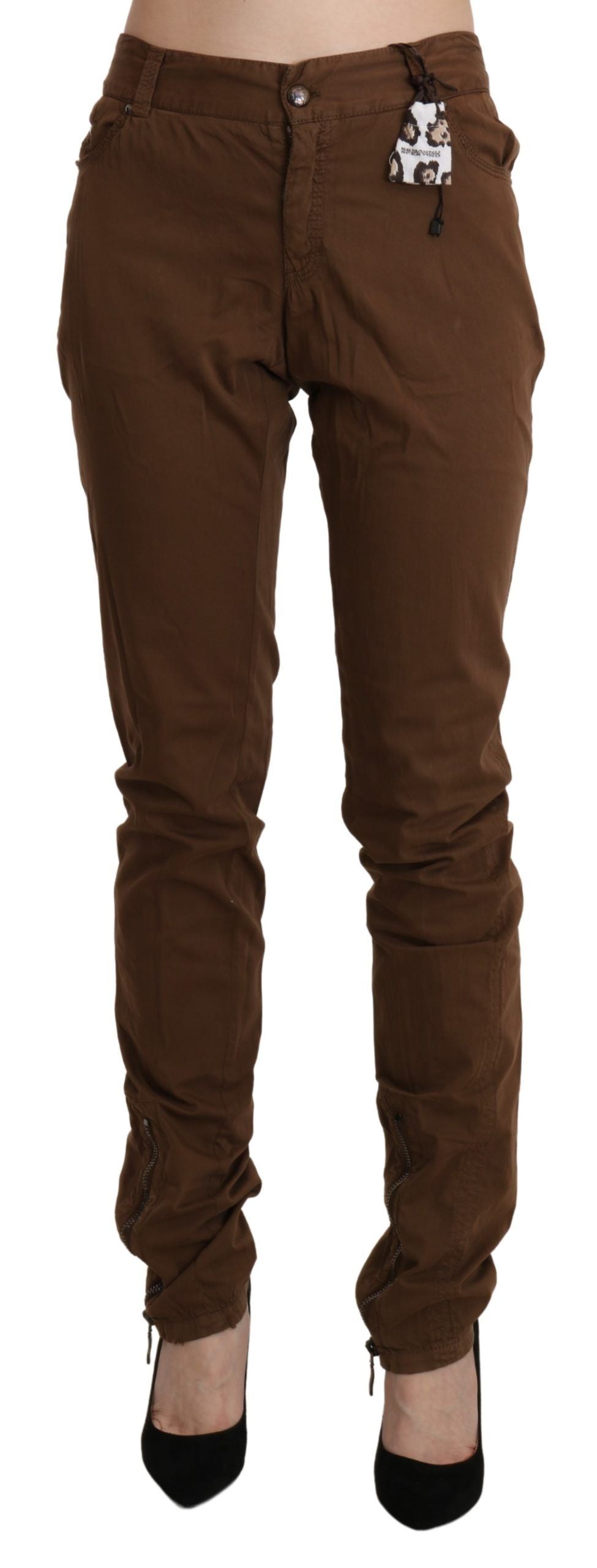 Pantalon Ermanno Scervino taille haute marron