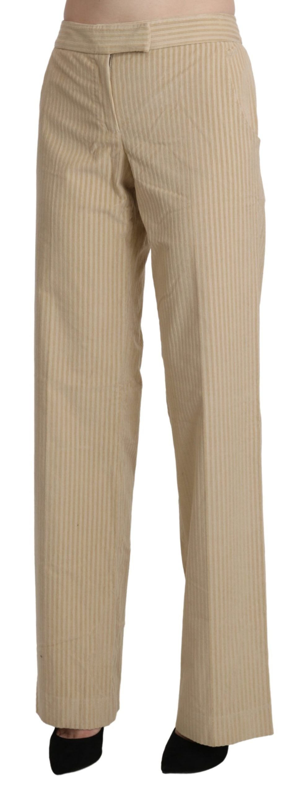 Pantalon Ermanno Scervino taille haute beige