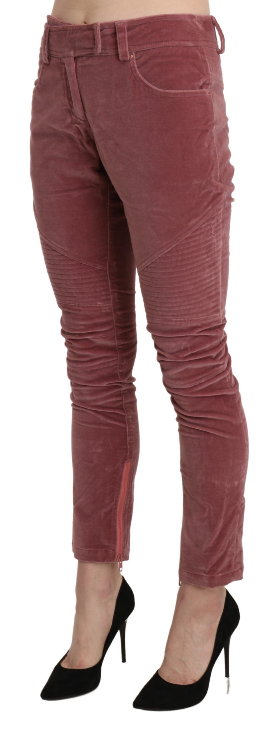 Pantalon Ermanno Scervino skinny rouge