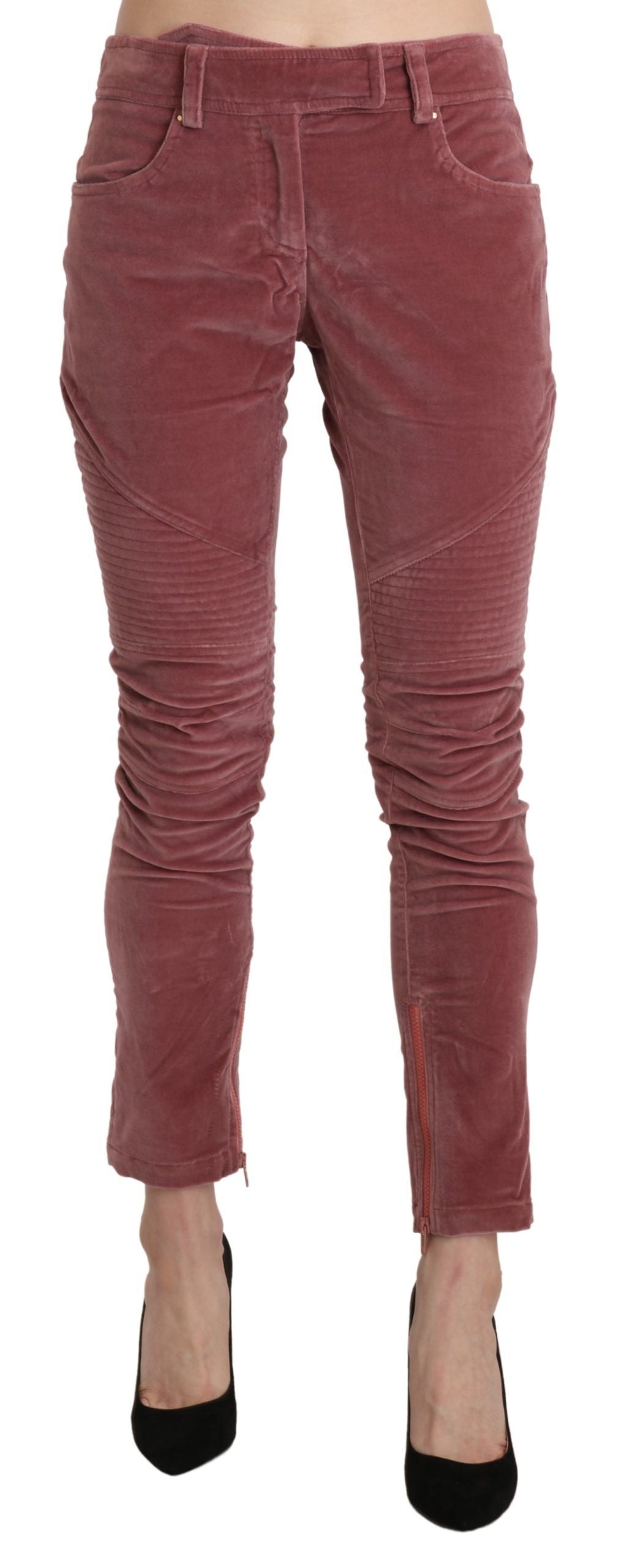 Pantalon Ermanno Scervino skinny rouge