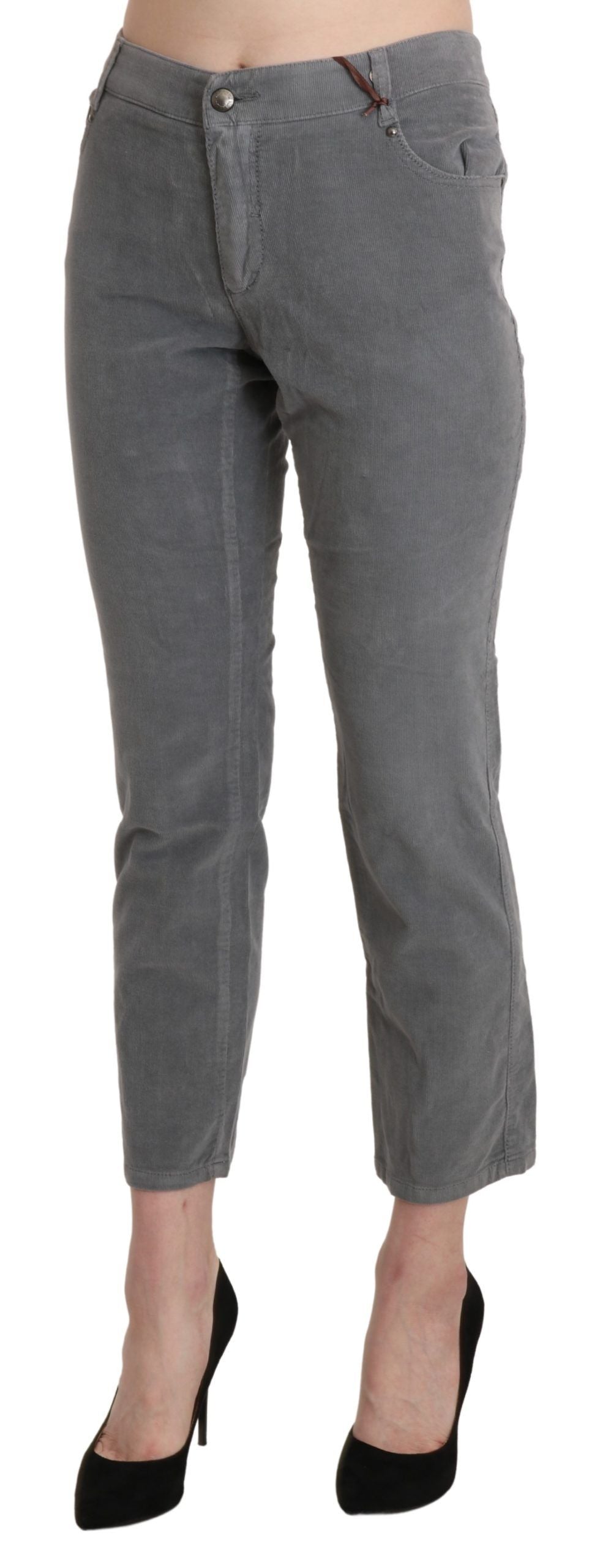 Pantalon cropped Ermanno Scervino gris