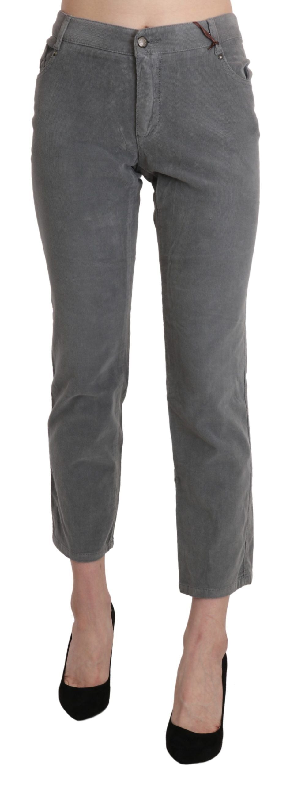 Pantalon cropped Ermanno Scervino gris